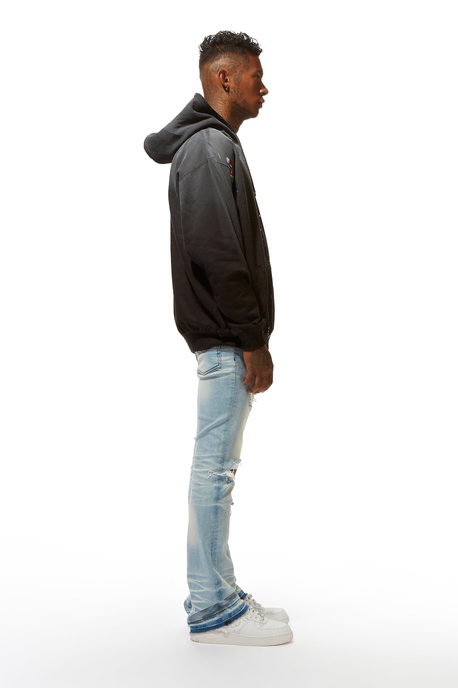 Rockstar Art Dist. Black Graphic Hoodie