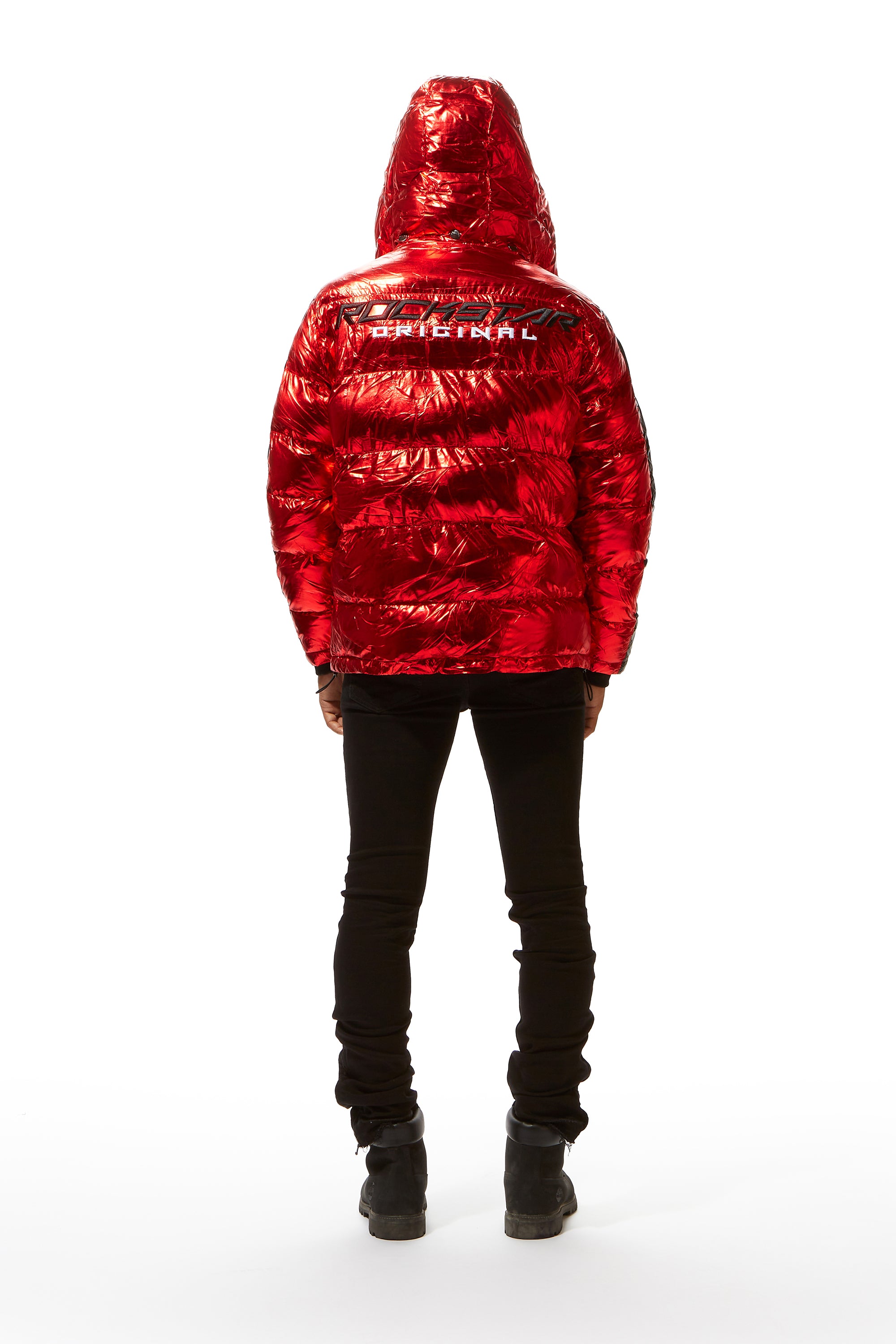 Metallic Red Alasia Puffer Jacket– Rockstar Original