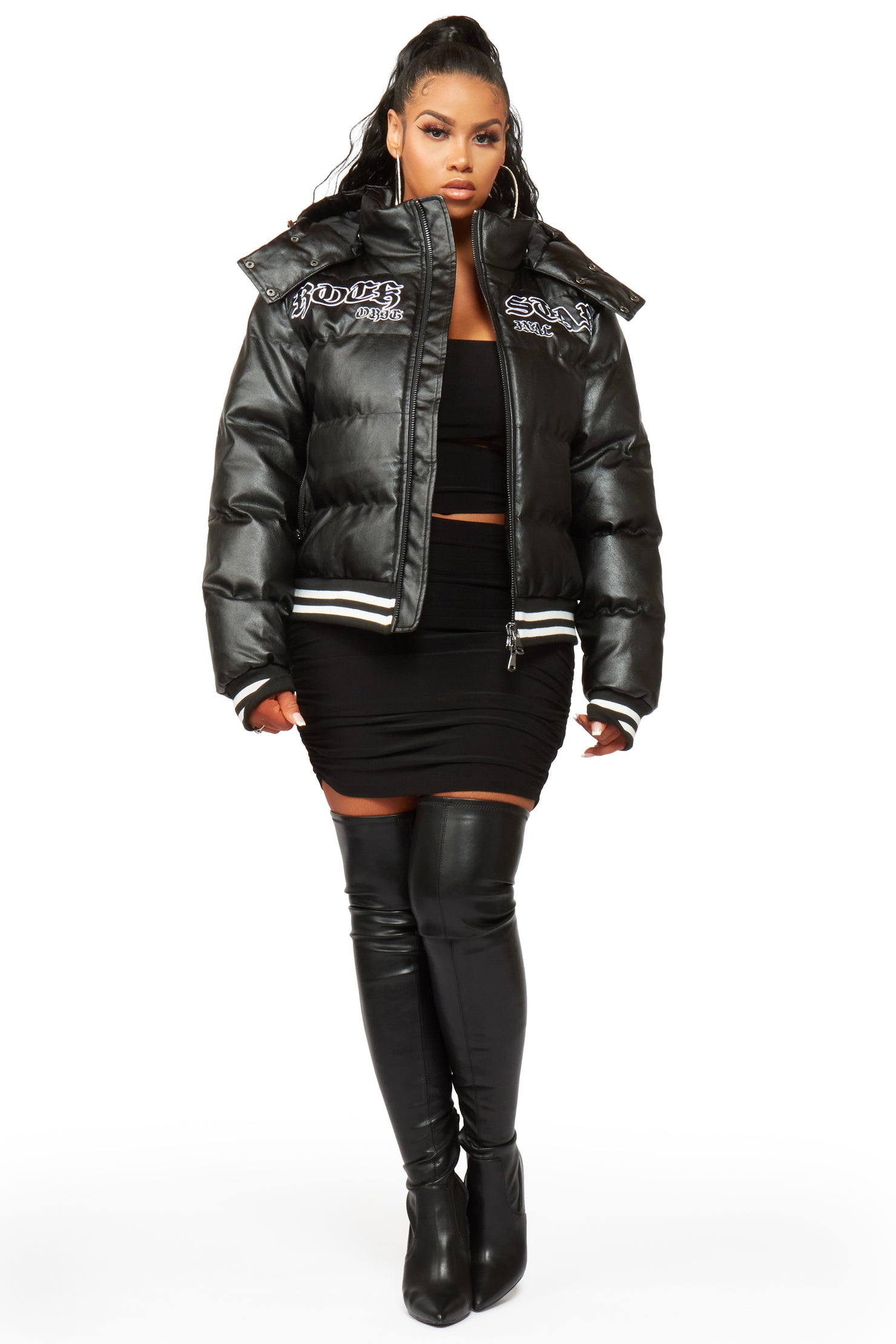 Miss Black Puffer Jacket