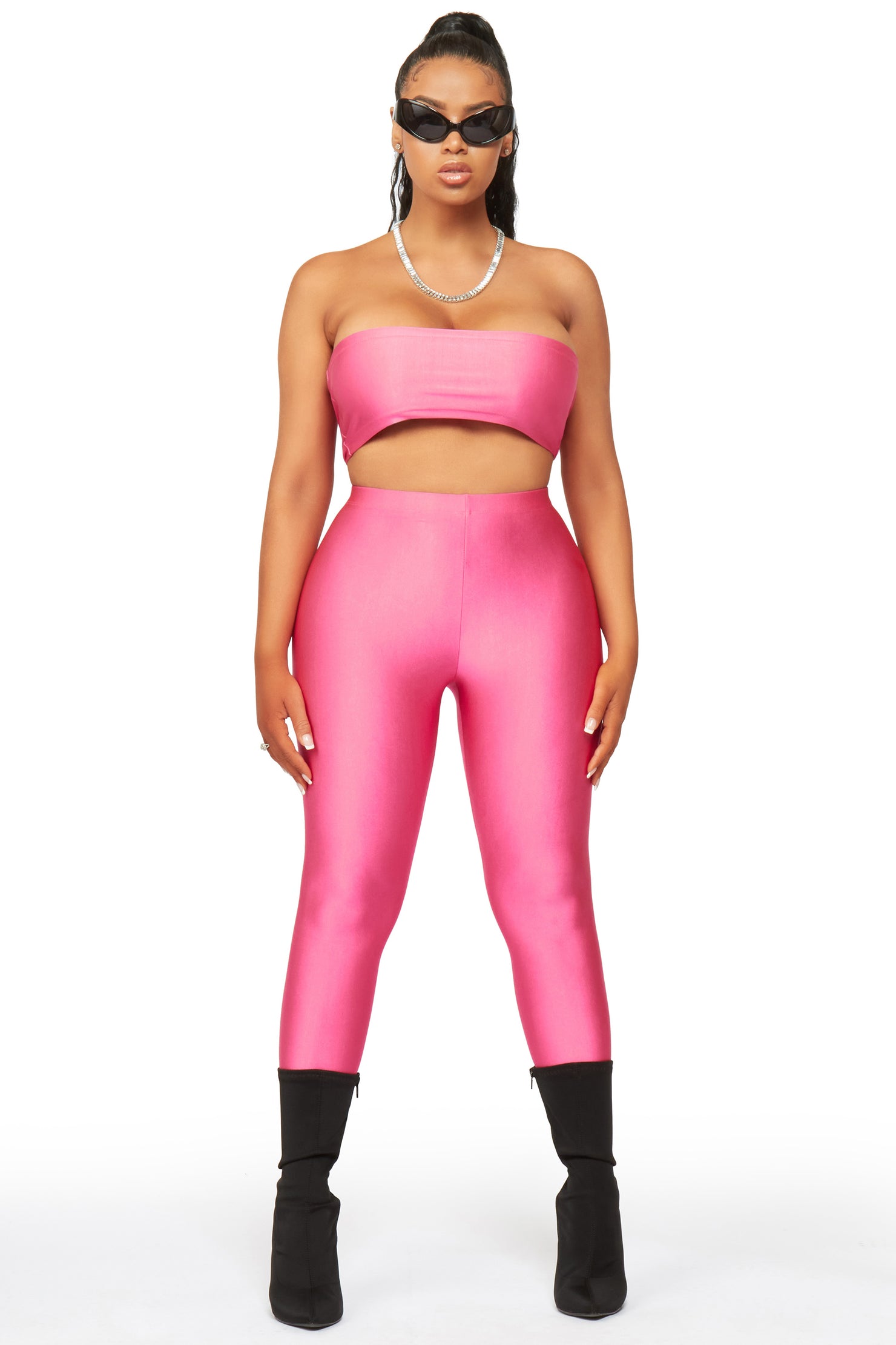 Zaria Fuchsia Matching Pant Set