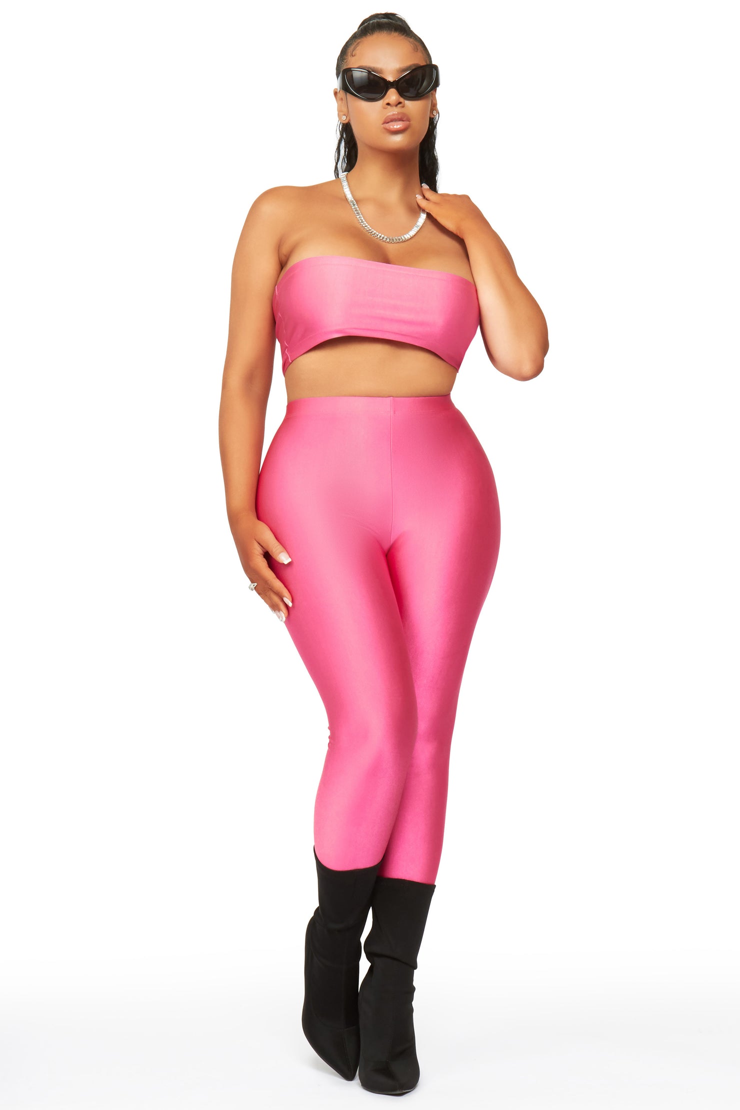 Zaria Fuchsia Matching Pant Set