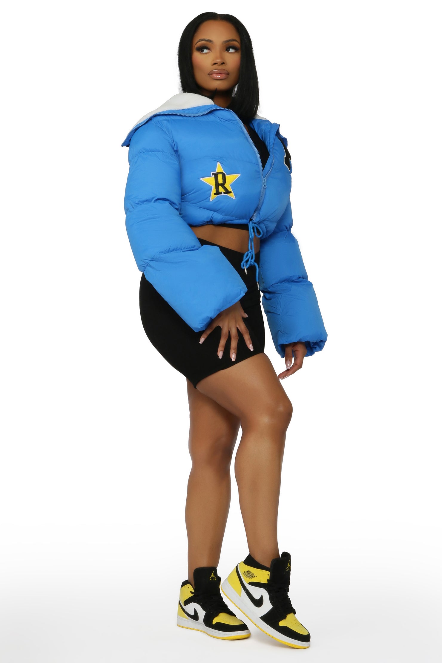 Meet Me After School Royal Blue Puffer Jacket