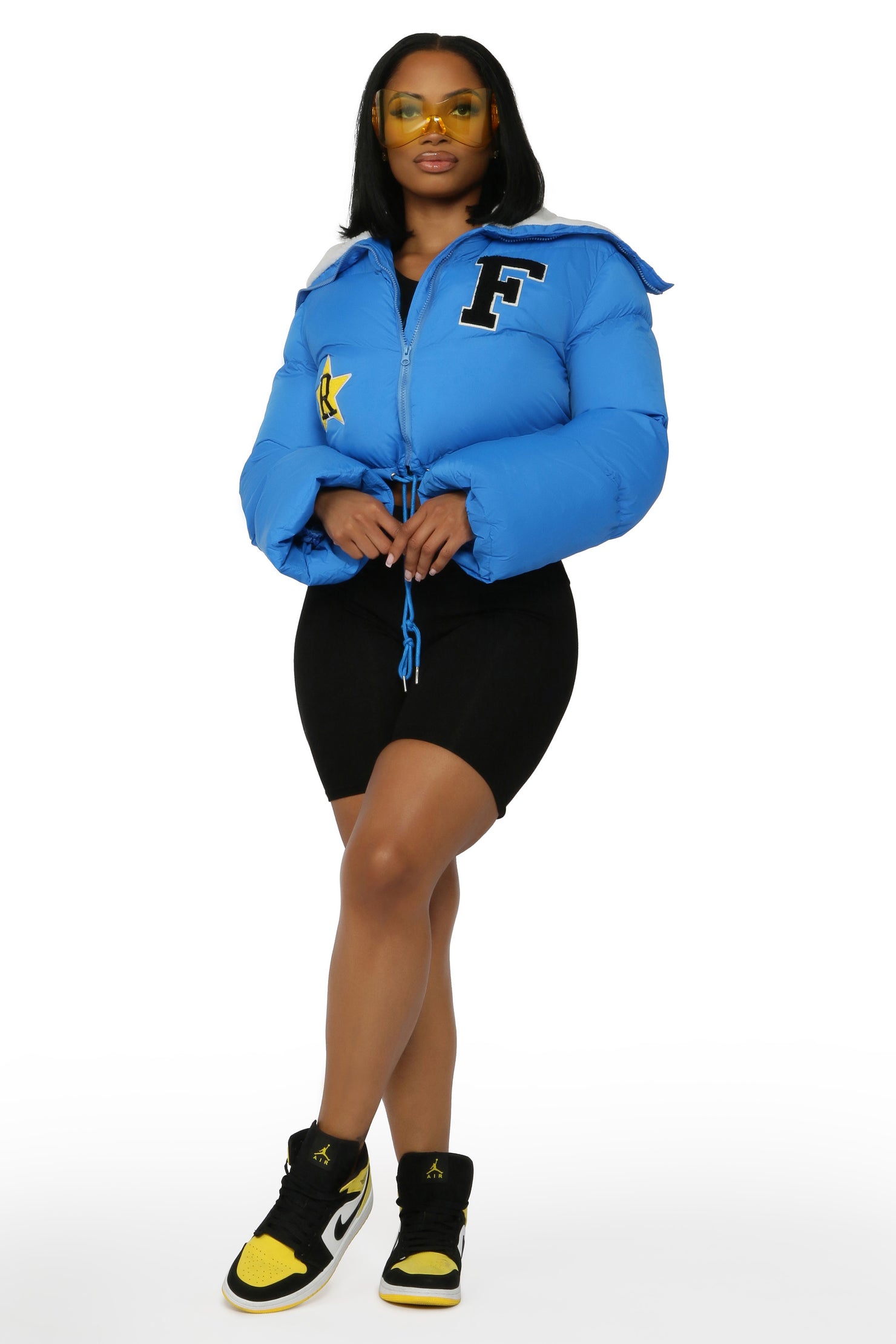 Meet Me After School Royal Blue Puffer Jacket
