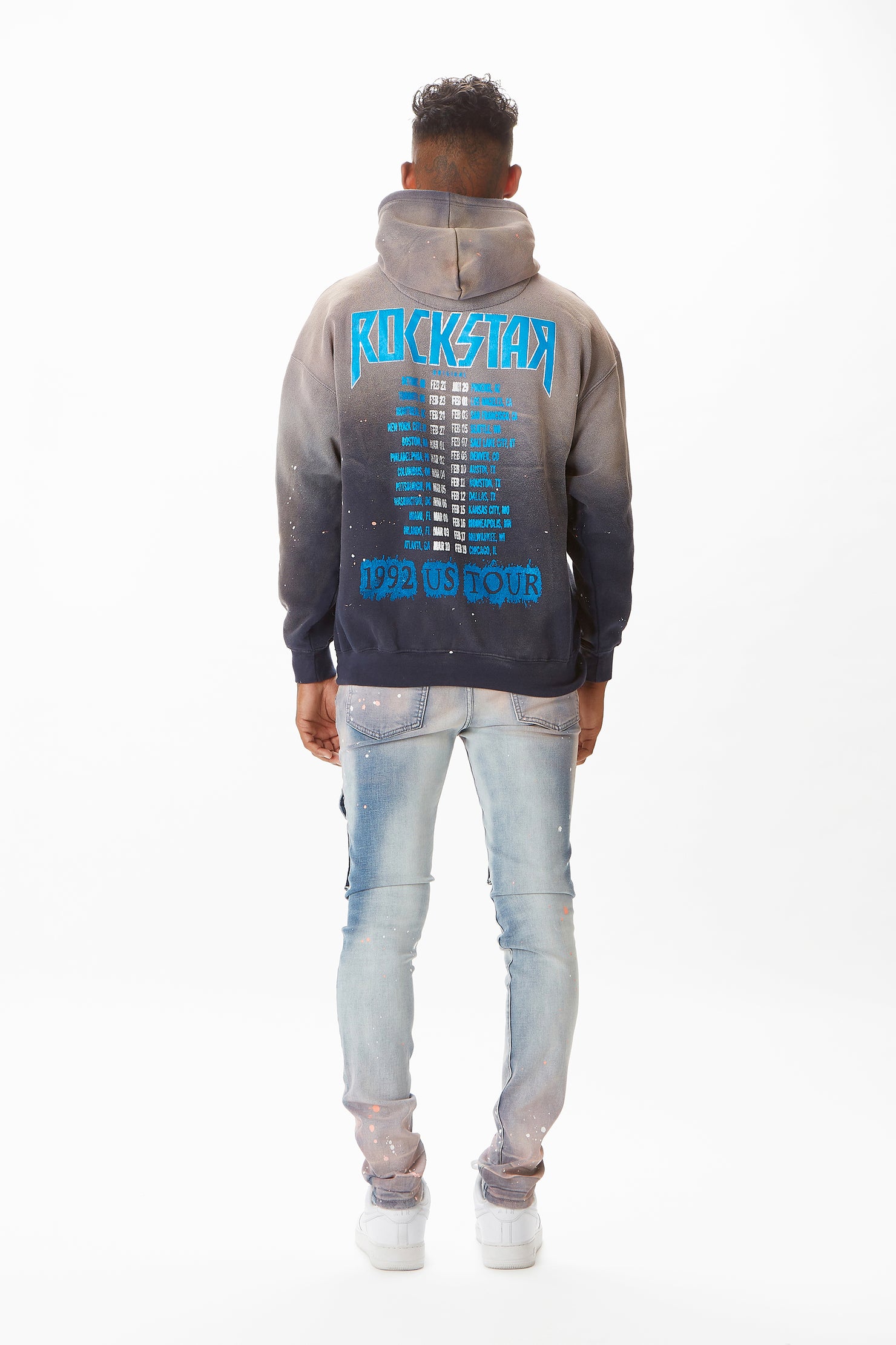 Sabbath Navy Graphic Printed Hoodie