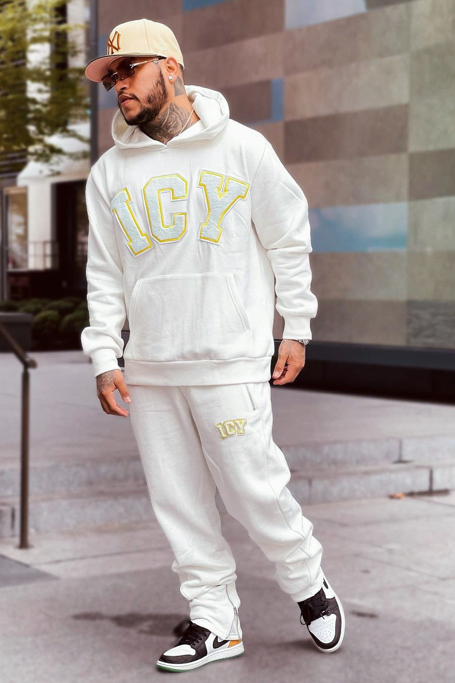 Dulce Stone Graphic Hoodie Track Set