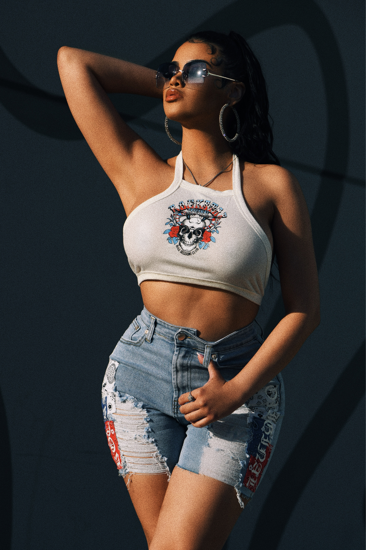 Jayda Bermuda Short-Light Wash