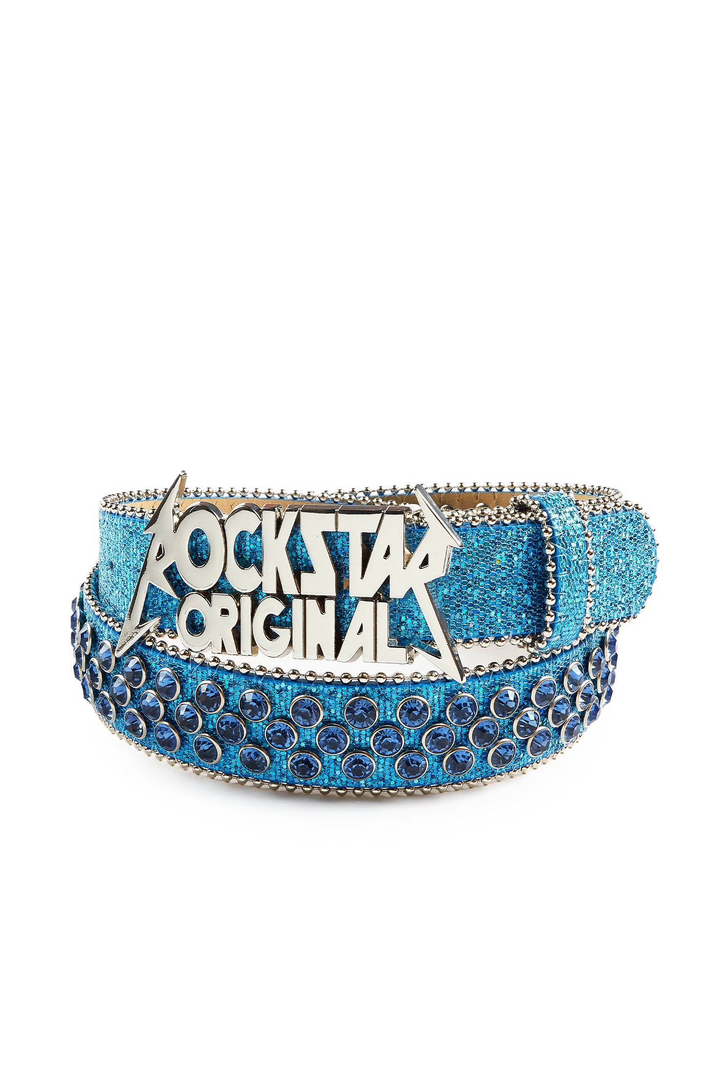 Blaze Rockstar Blue Logo Belt