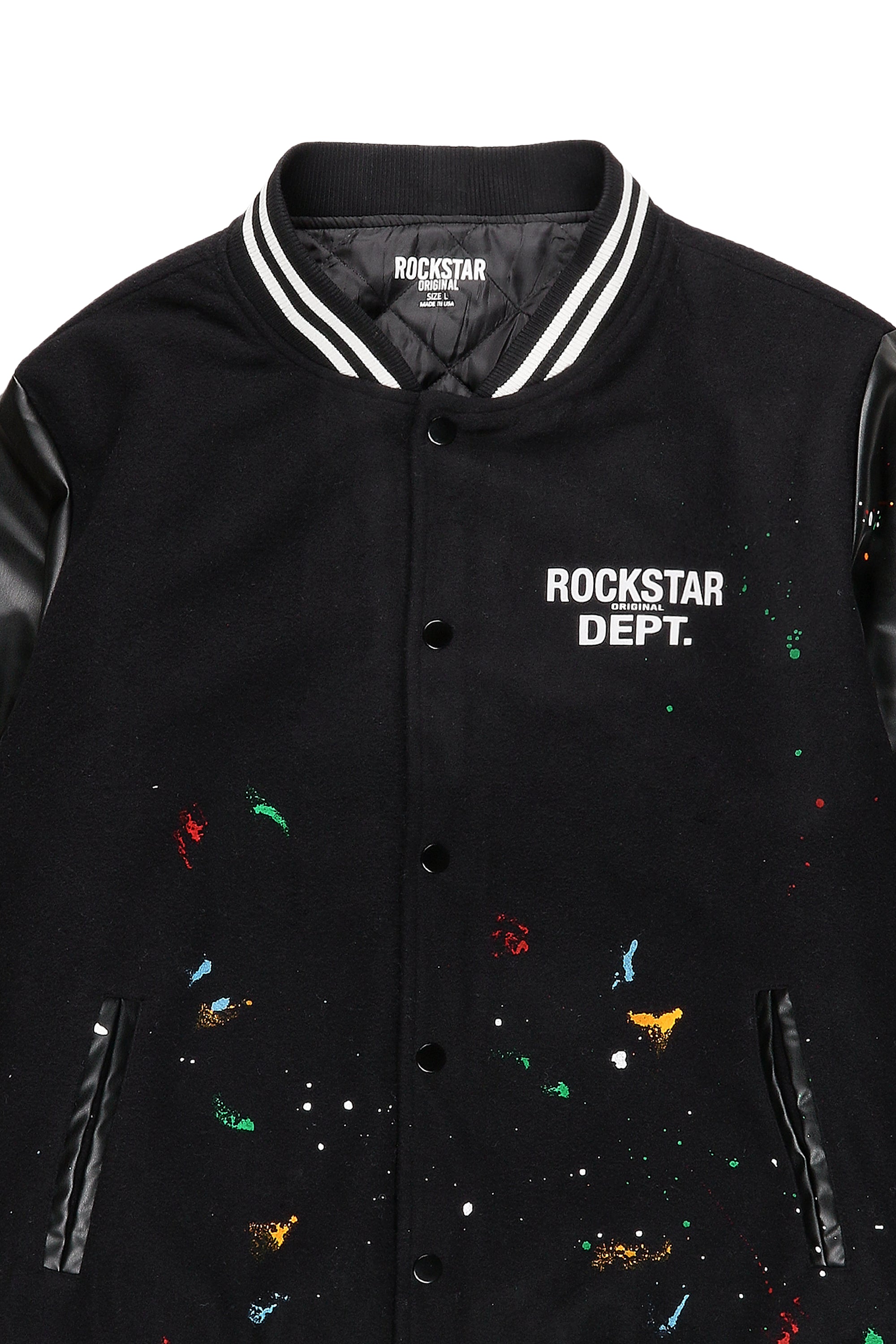Boomer Black Varsity Jacket