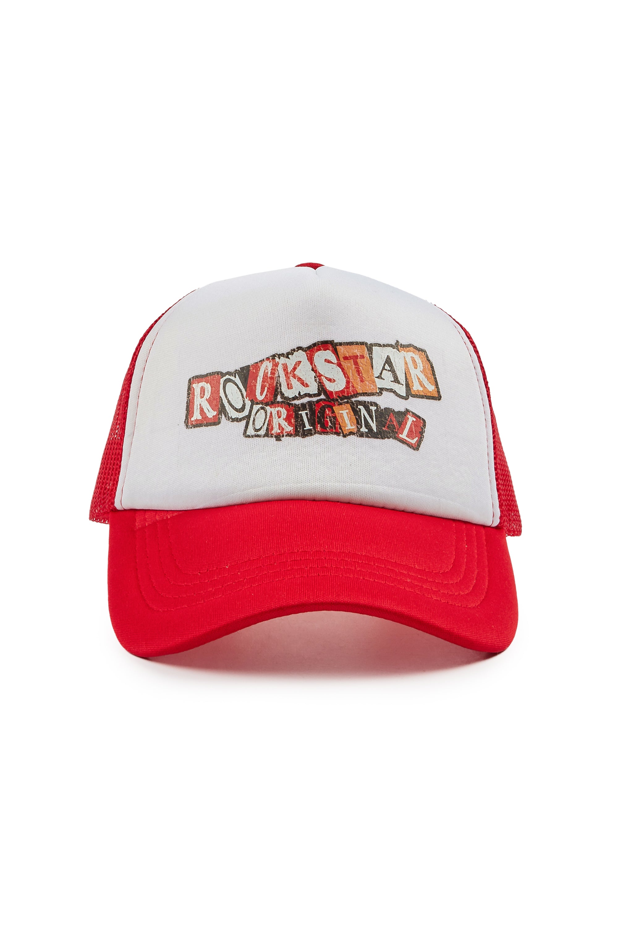 Boys Nori White/Red Trucker Hat