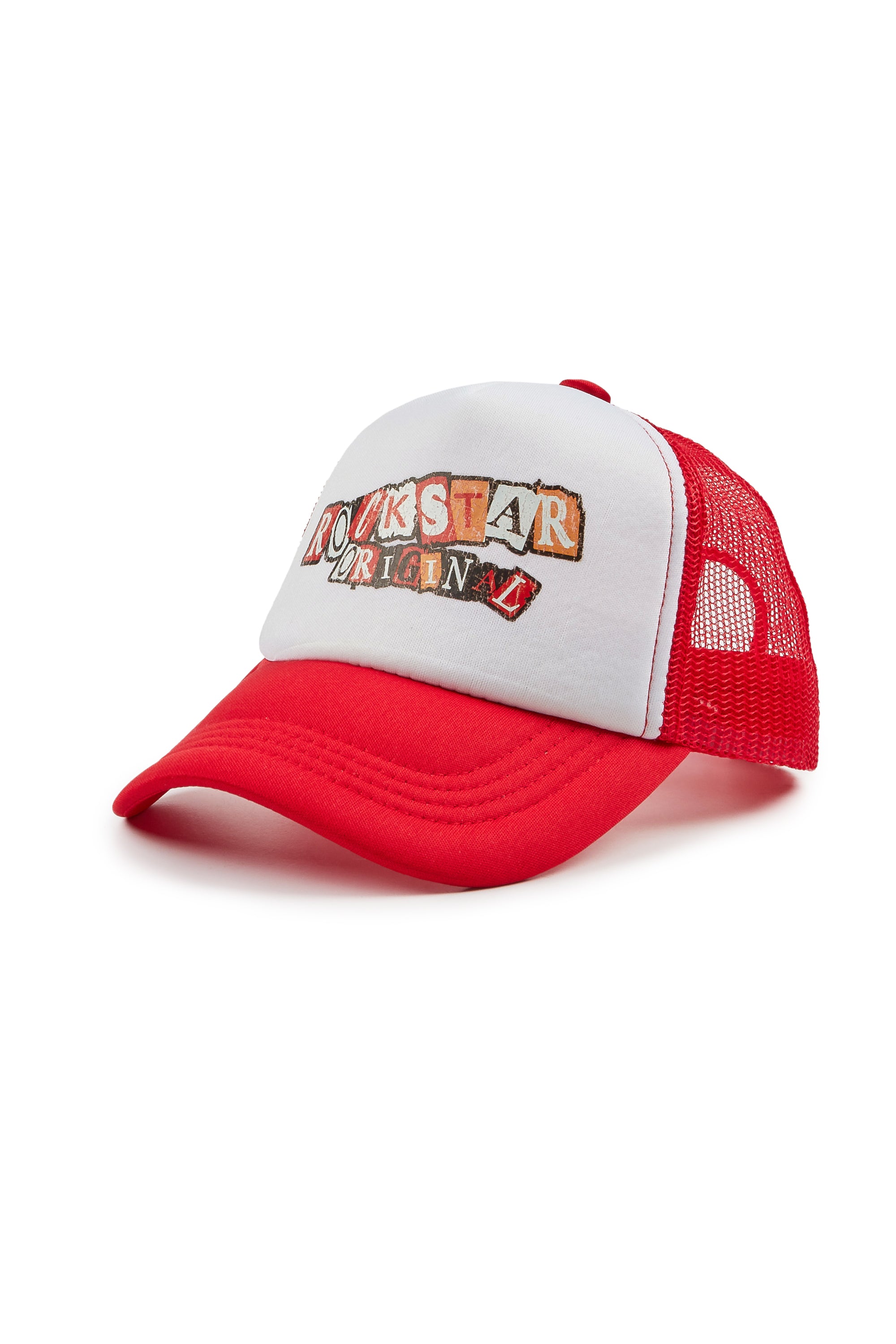 Boys Nori White/Red Trucker Hat