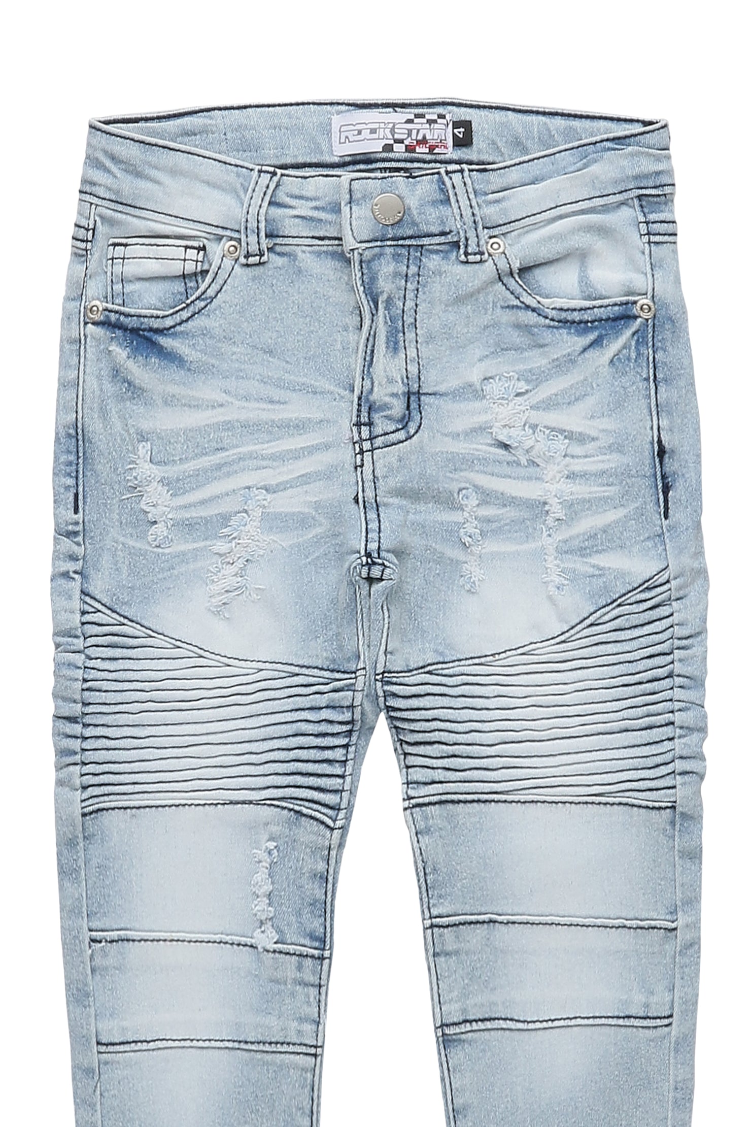 Boys Rhett Blue Biker Jean