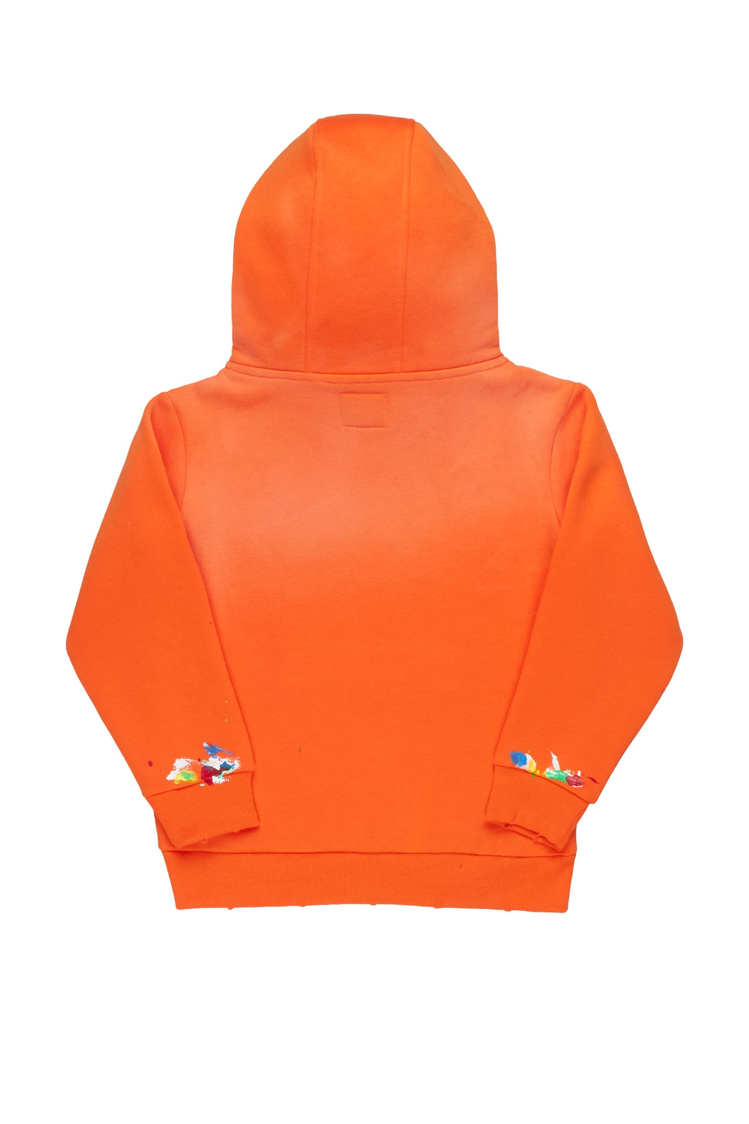 Boys Rockstar Art Dist. Orange Graphic Hoodie