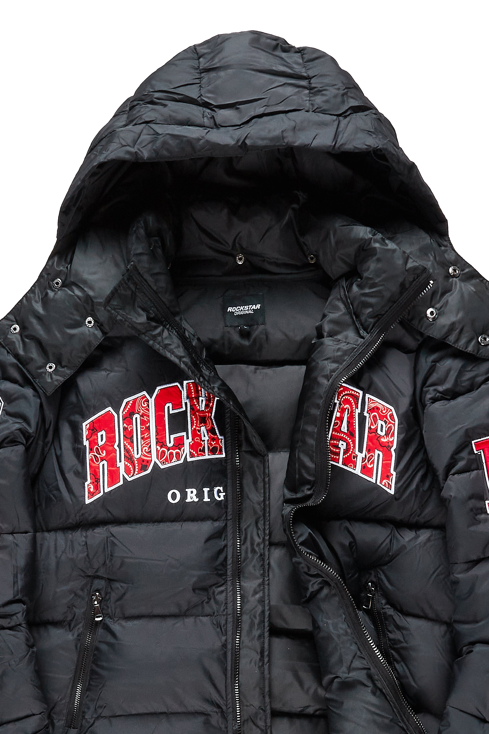 Bronx Black Heavy Puffer Jacket Rockstar Original