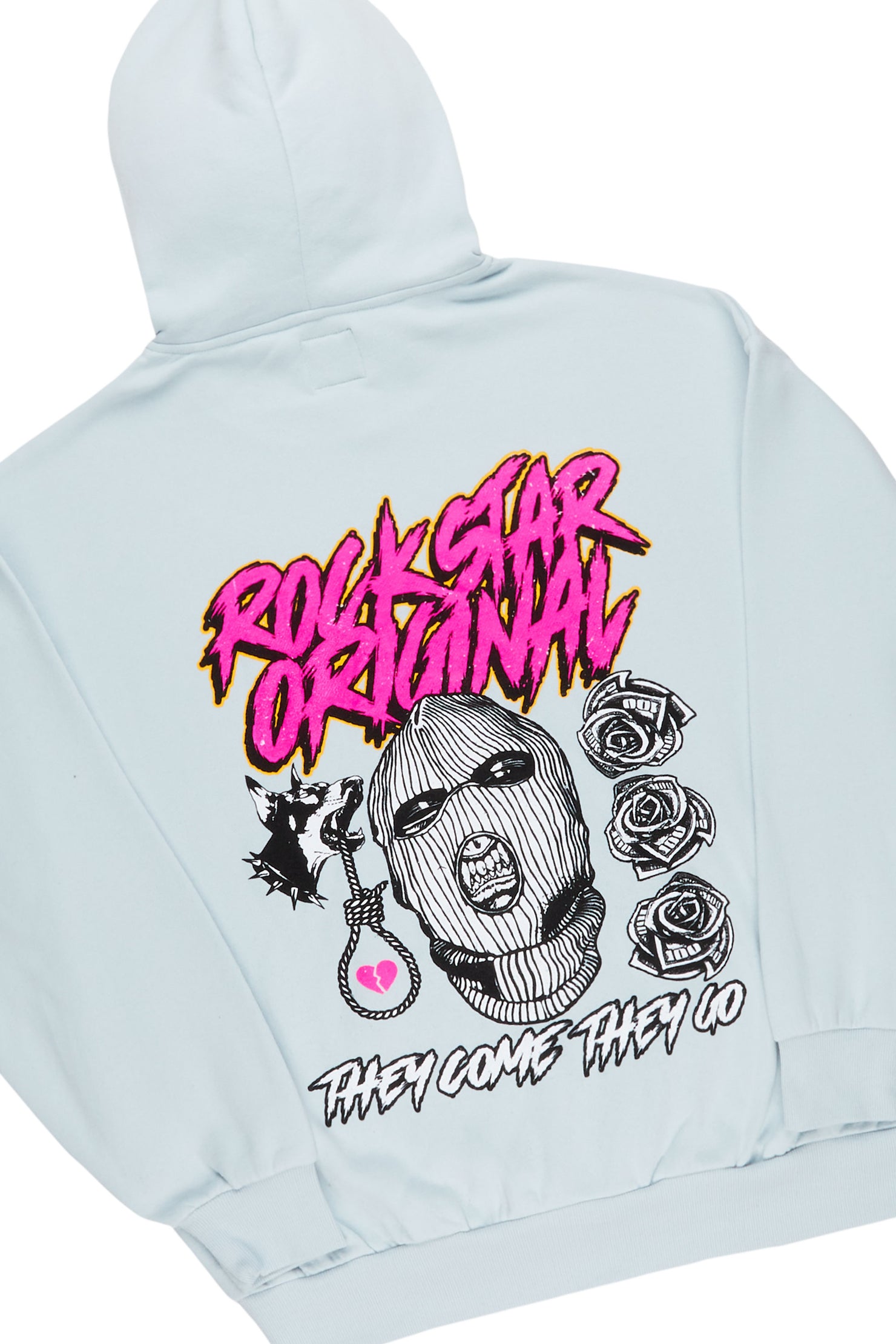 Clava Sky Blue Oversized Hoodie/Flare Trackset