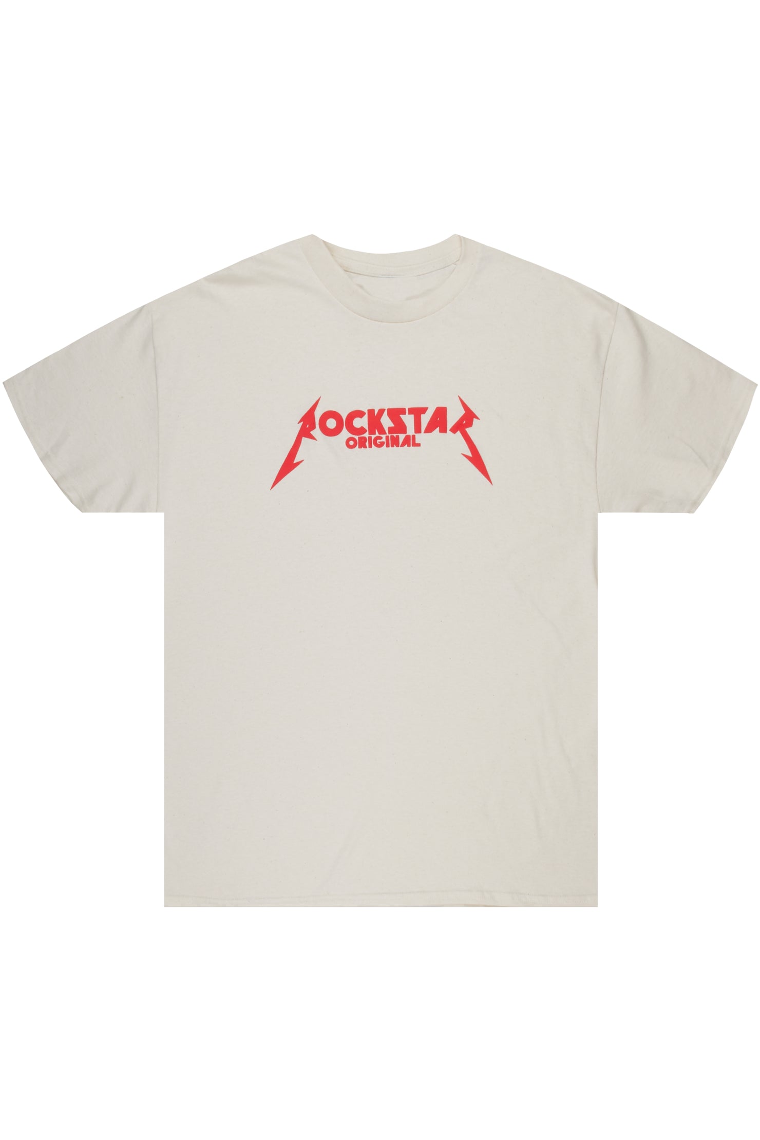 Diogo Printed T-Shirt- Natural/Red