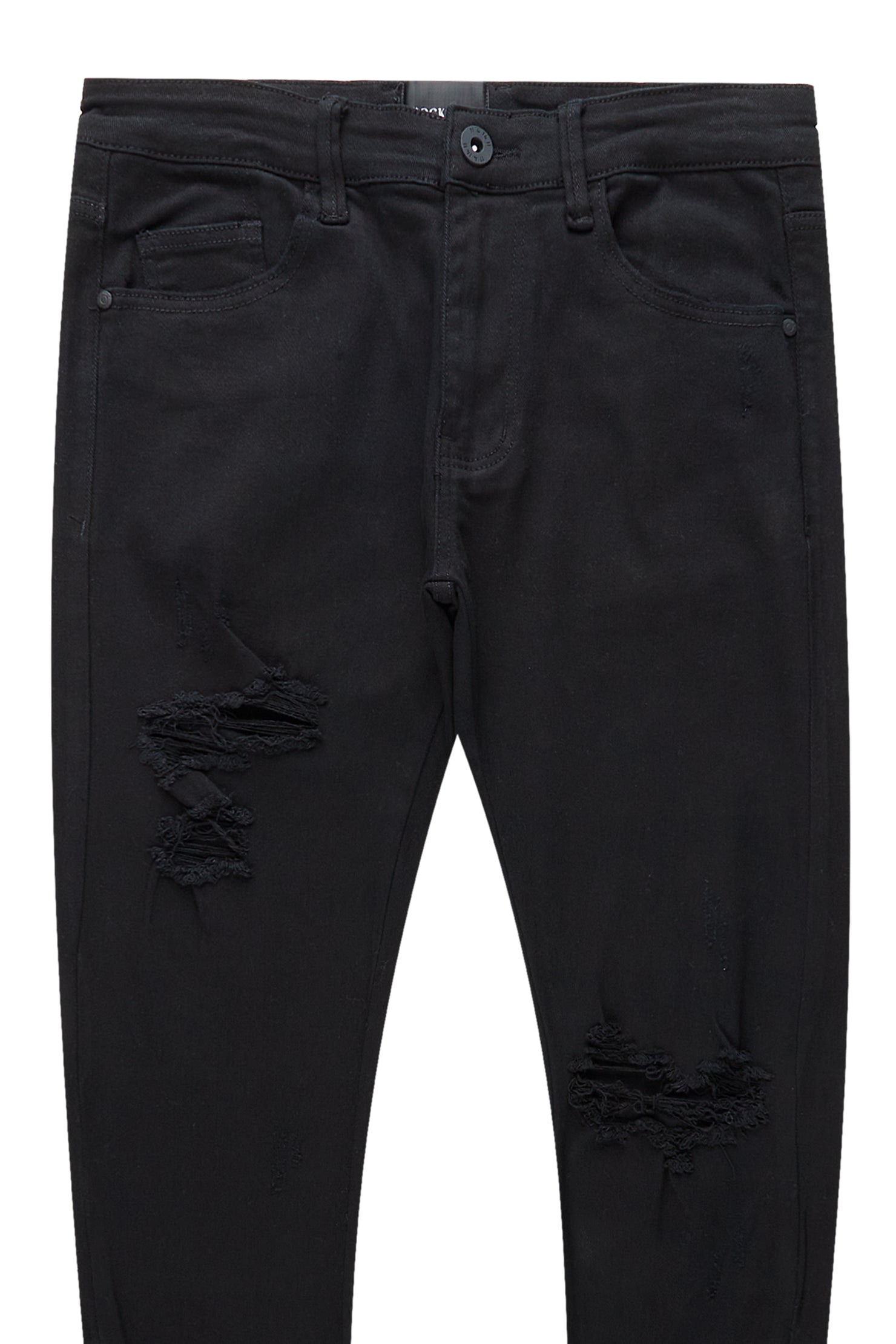 Ferg Black Stacked Flare Jean