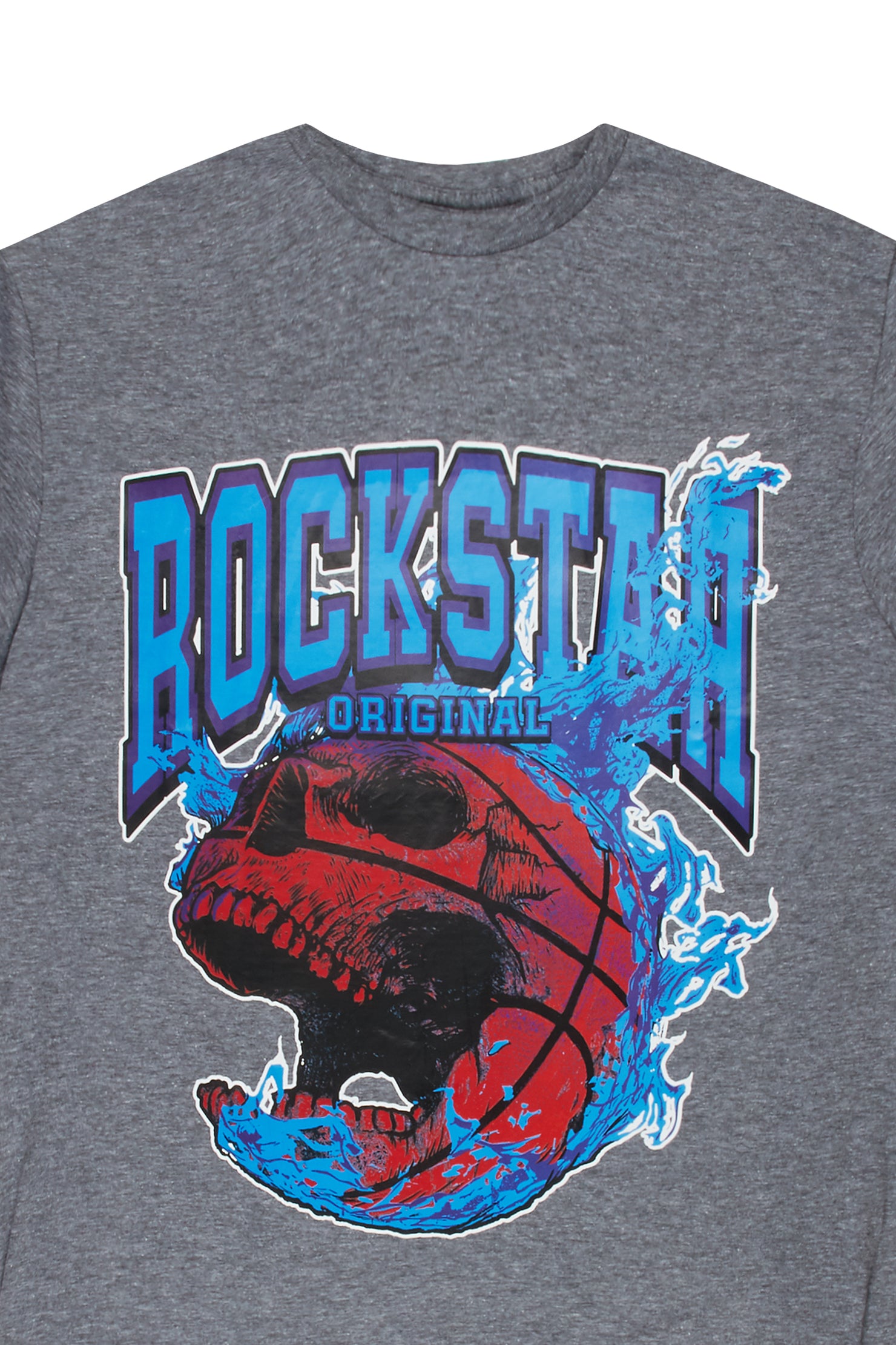 Gaius Graphic T-Shirt-Heather Grey