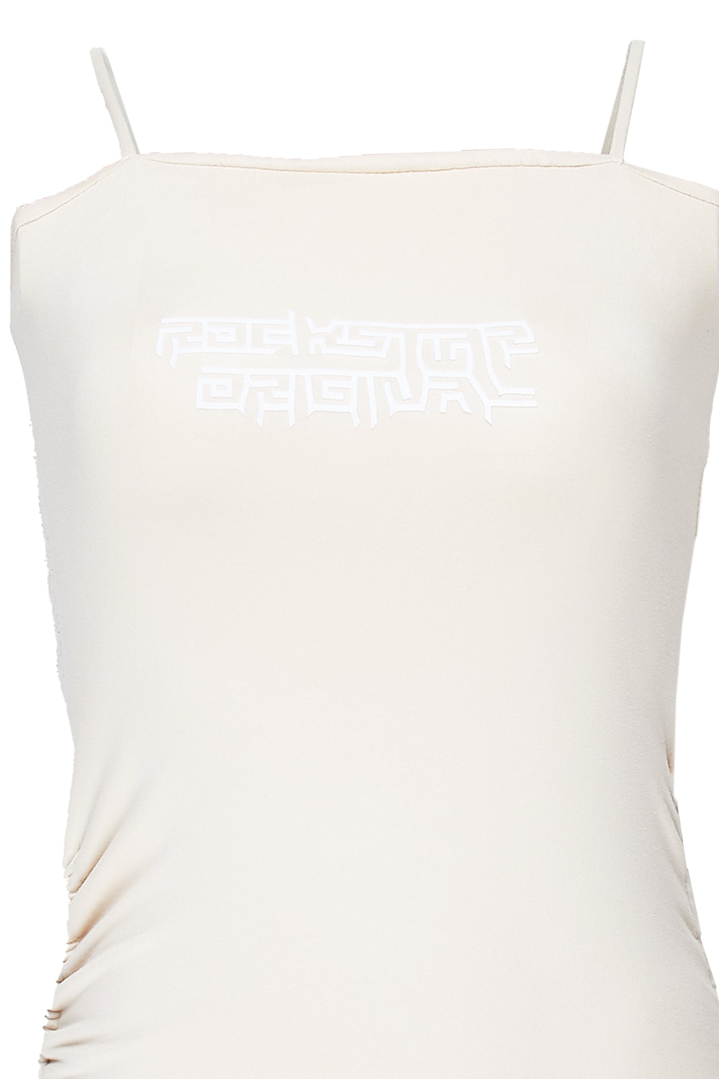 Girls Mimi Beige Strap Dress