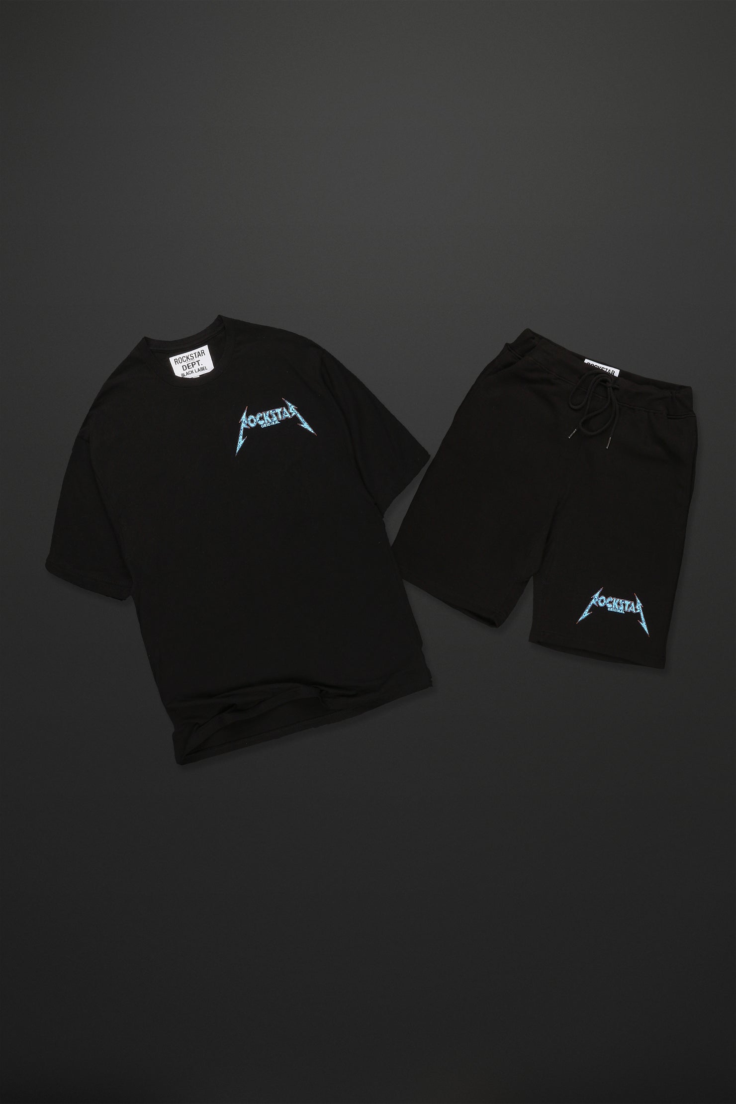Garagen Black Graphic Short Set