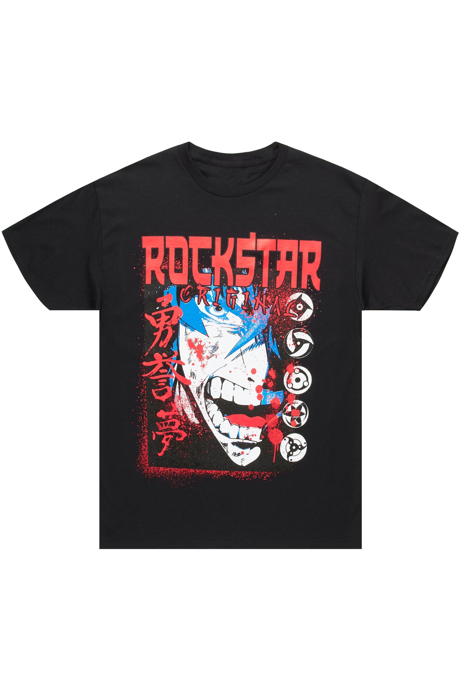 Ginkata Black Graphic T-Shirt