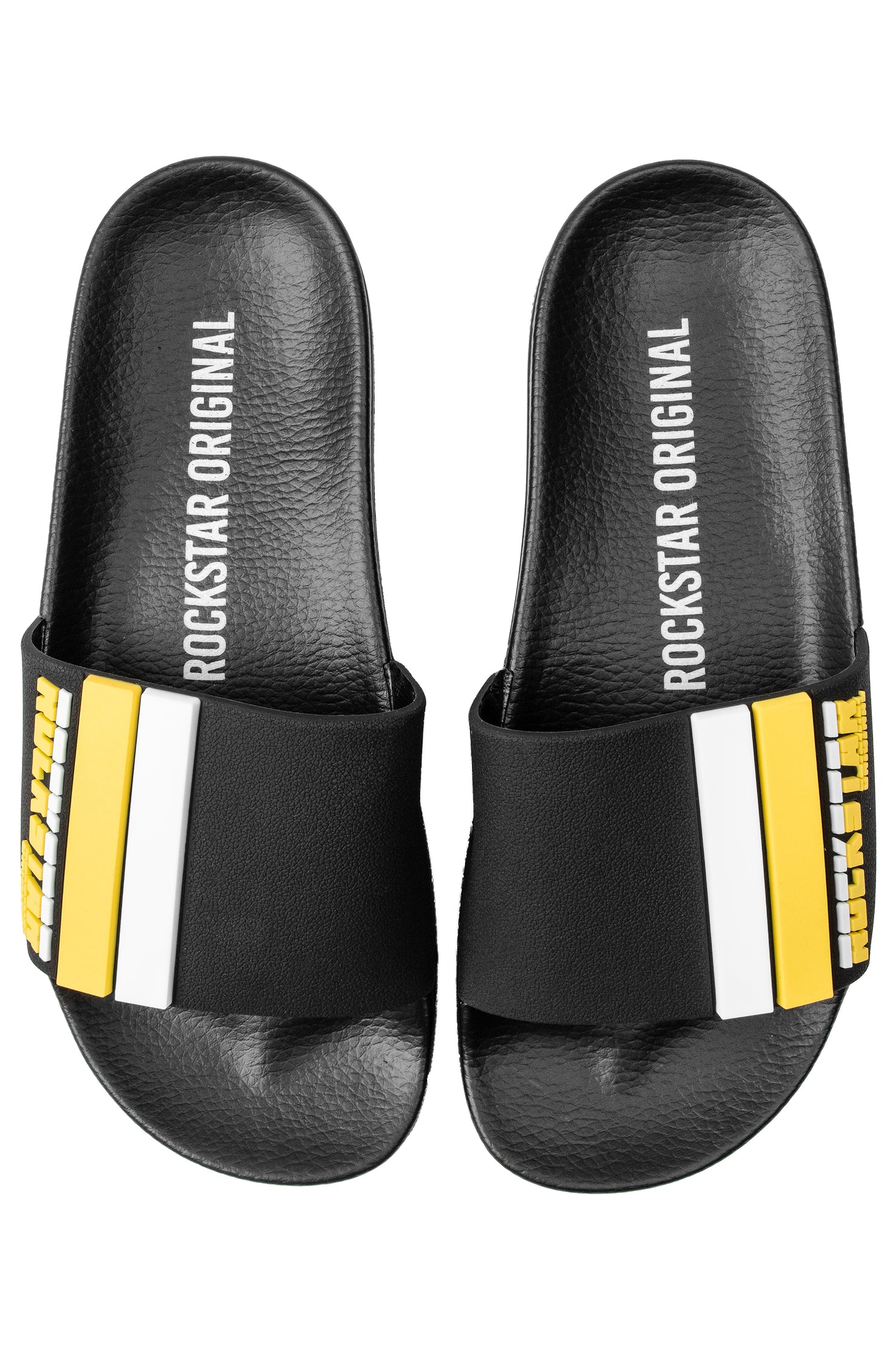 Godfrey Slides- Blk/Yellow