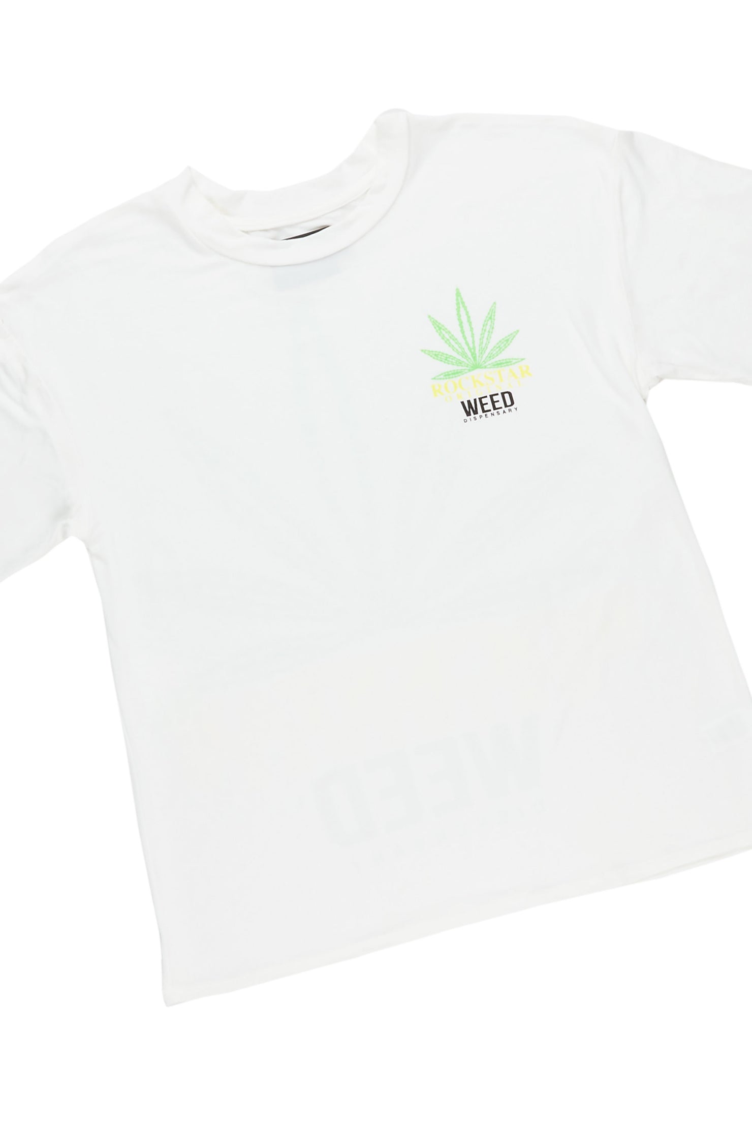 High Like Me White Bike Short Set