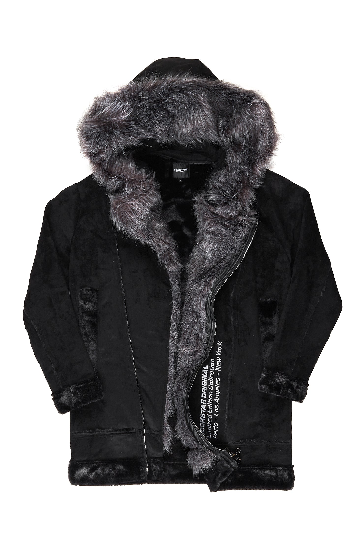Keegan 3.0 Black Faux Fur Jacket