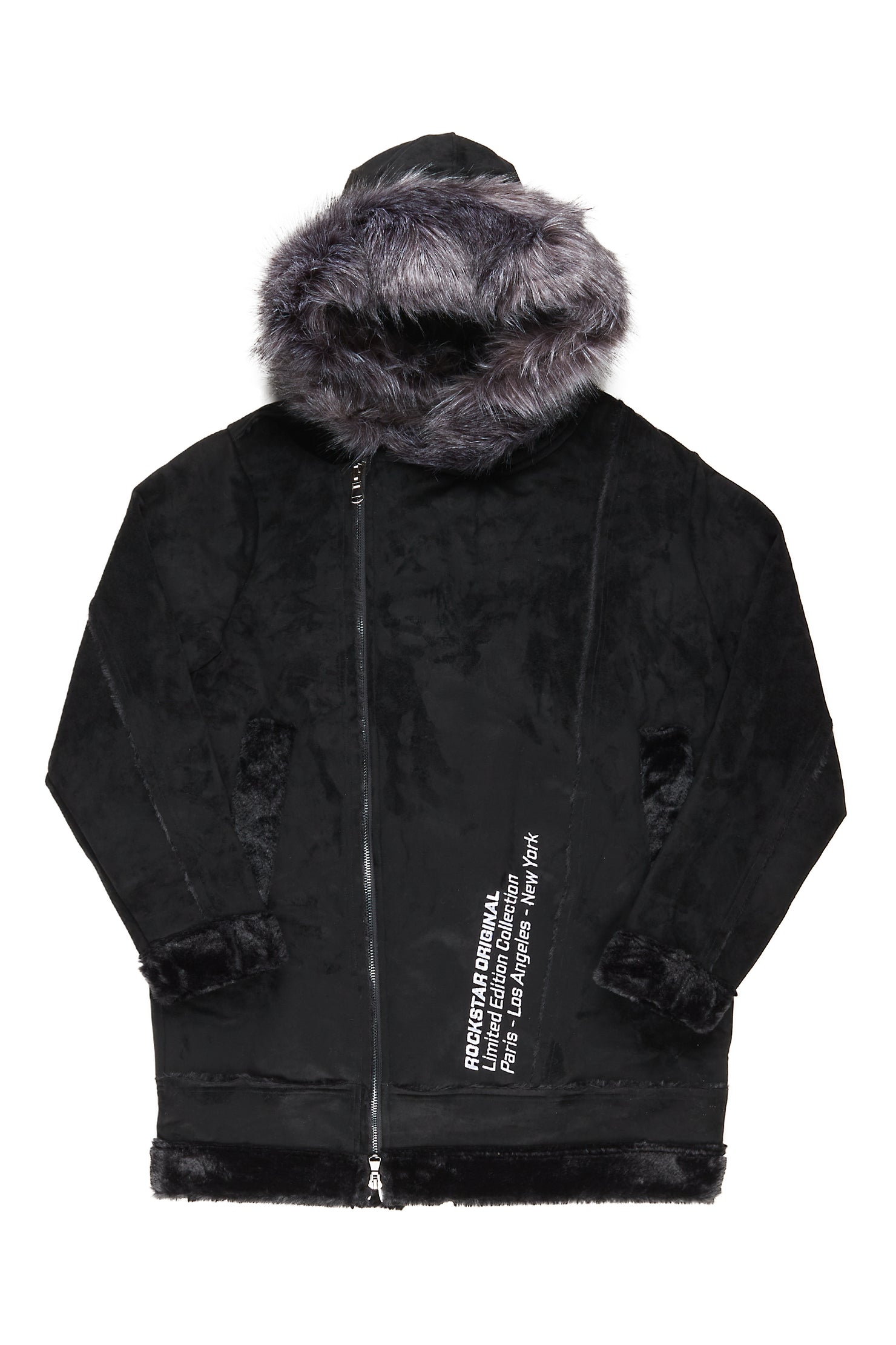 Keegan 3.0 Black Faux Fur Jacket