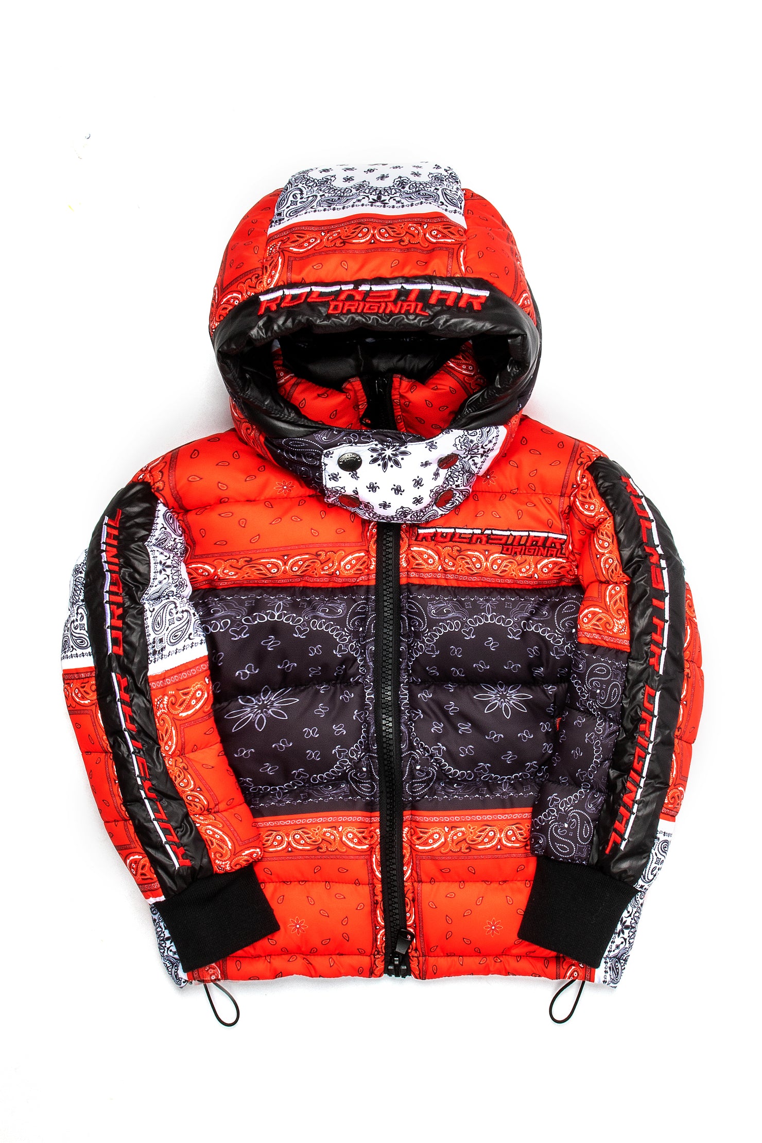 Kids Kyro Puffer Jacket-Red