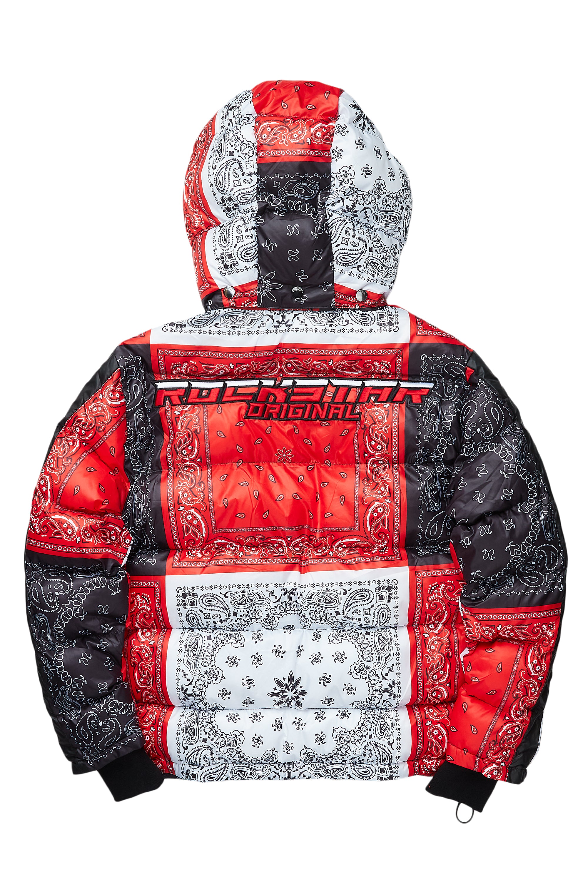 Red bandana 2024 bubble coat