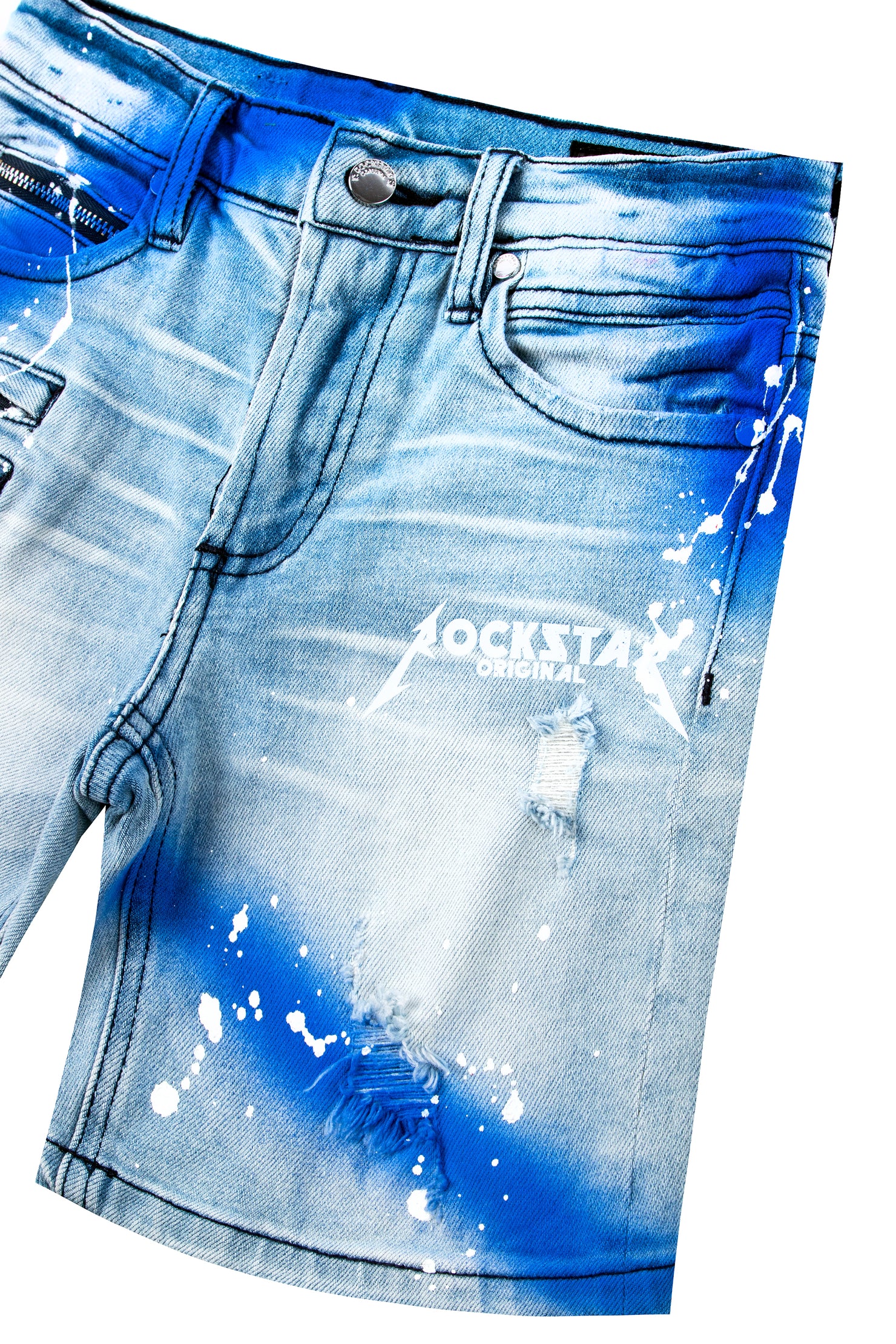 Kids Buck Denim Short-Blue