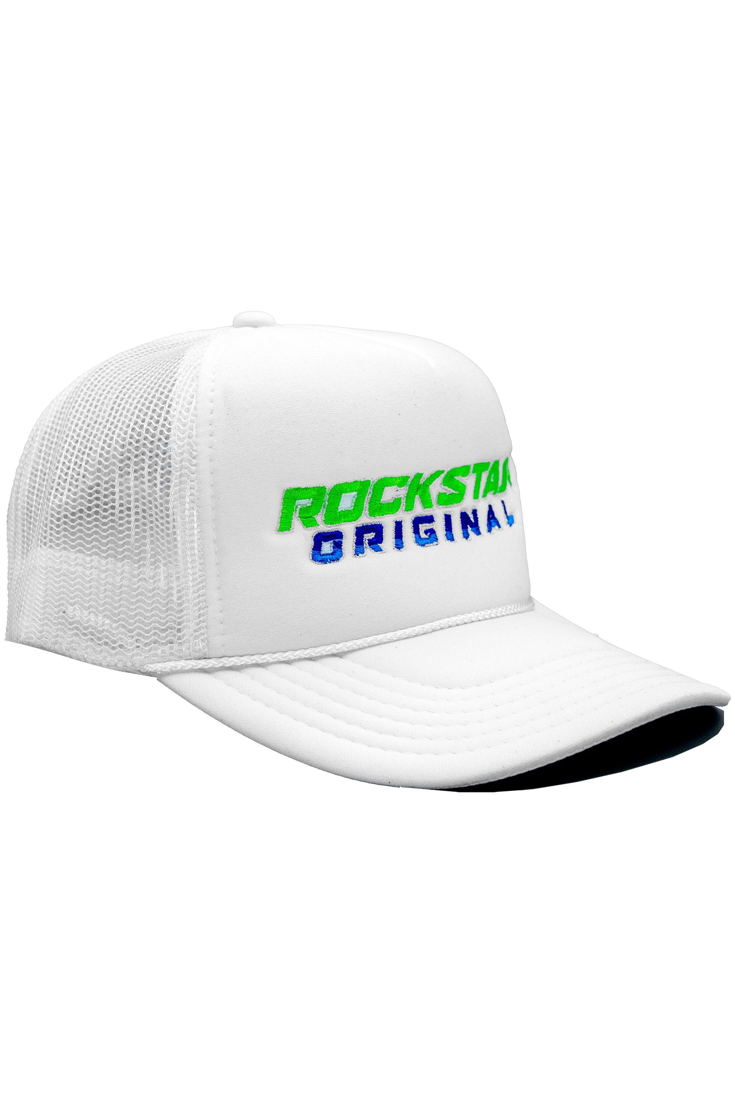 Kids Sable Trucker Hat-White