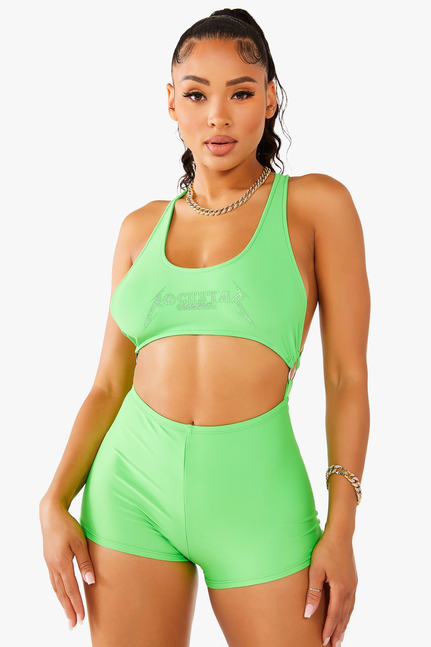 Leah Romper - Green