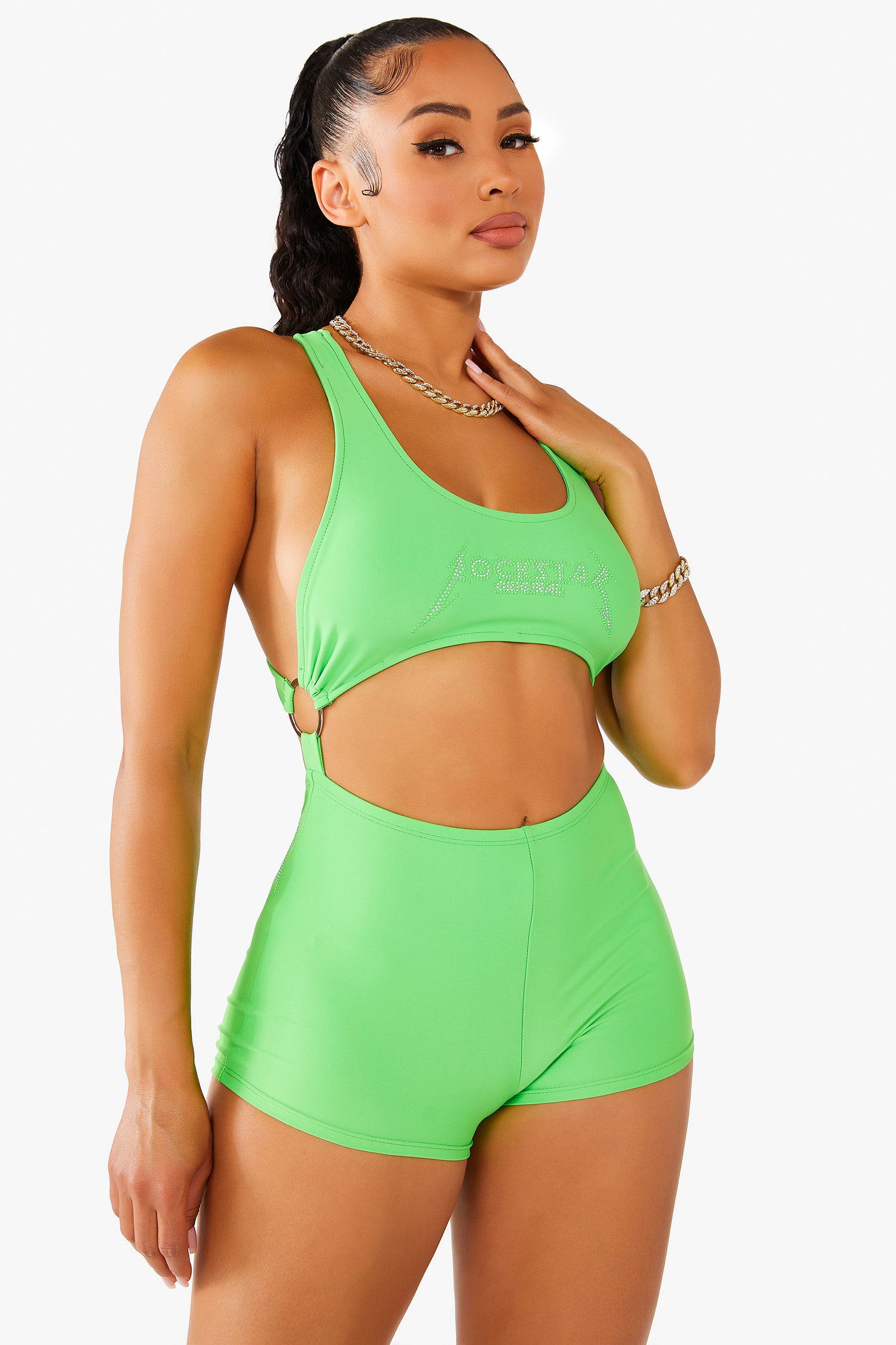 Leah Romper - Green
