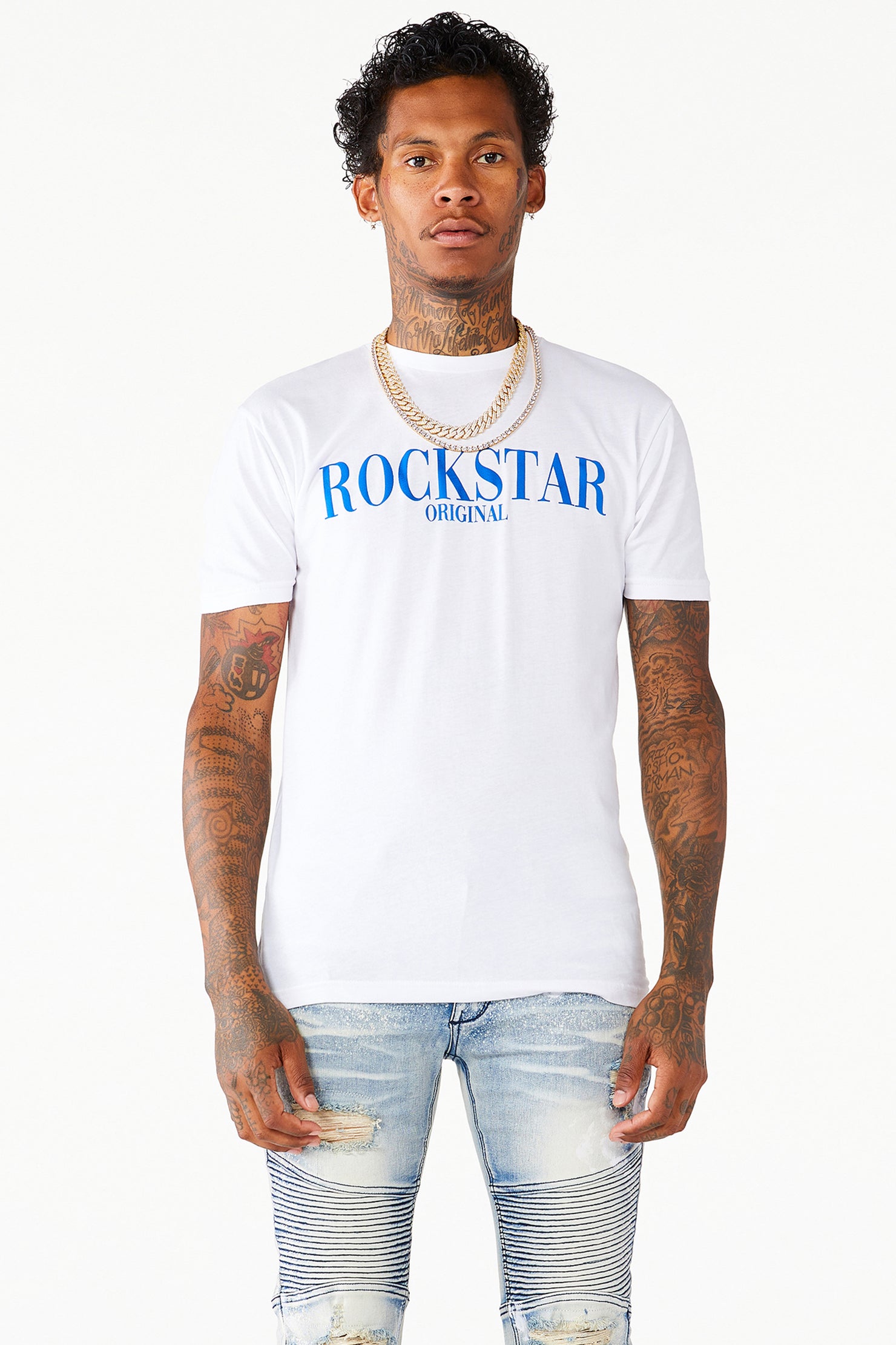 Octavio Printed T-Shirt-White