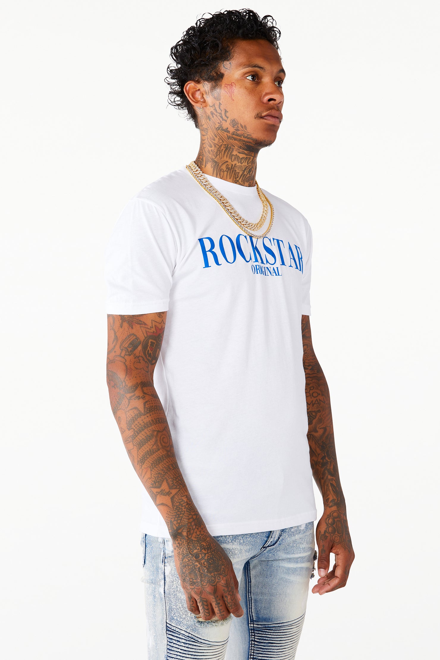Octavio Printed T-Shirt-White