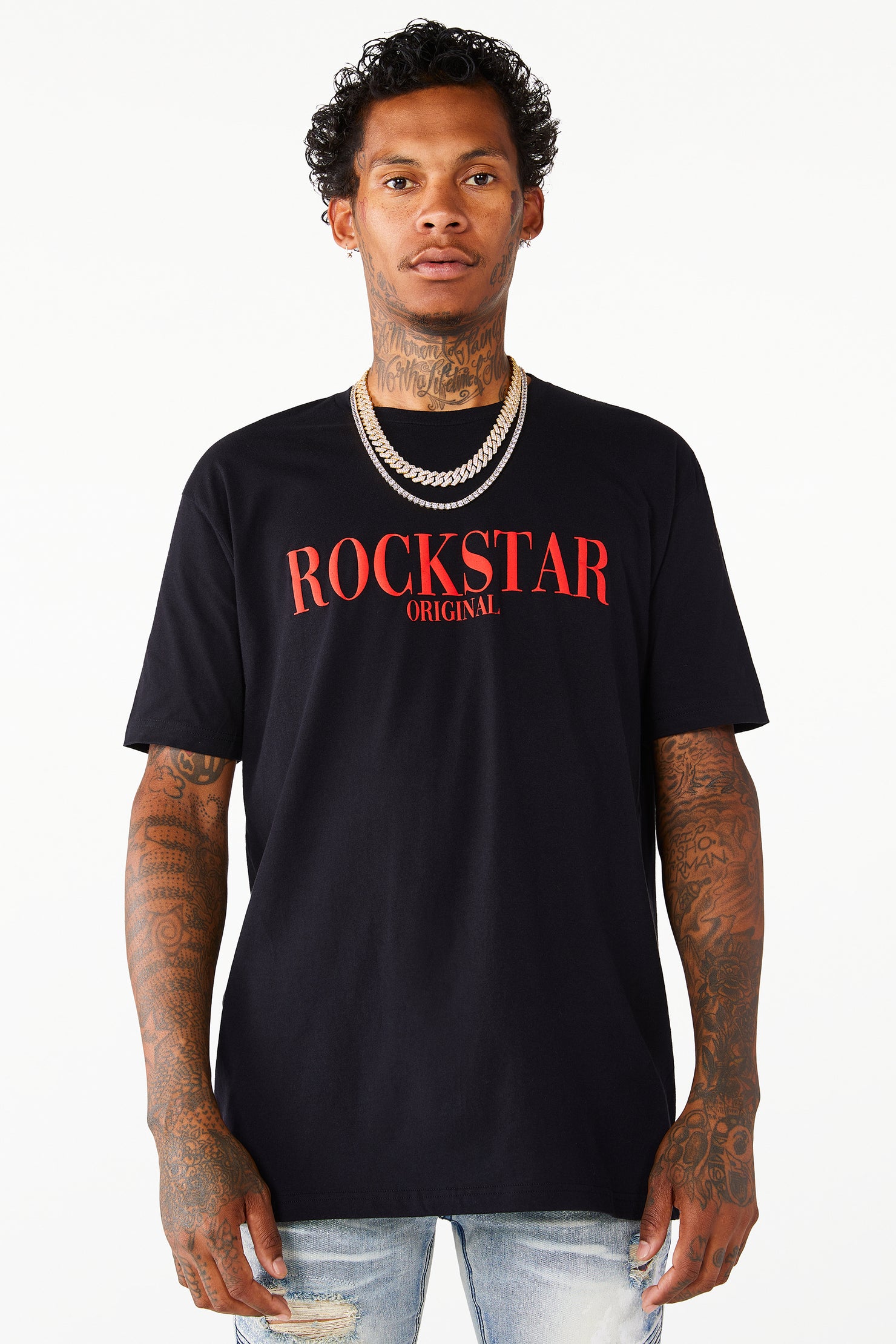 Octavio Printed T-Shirt- Black