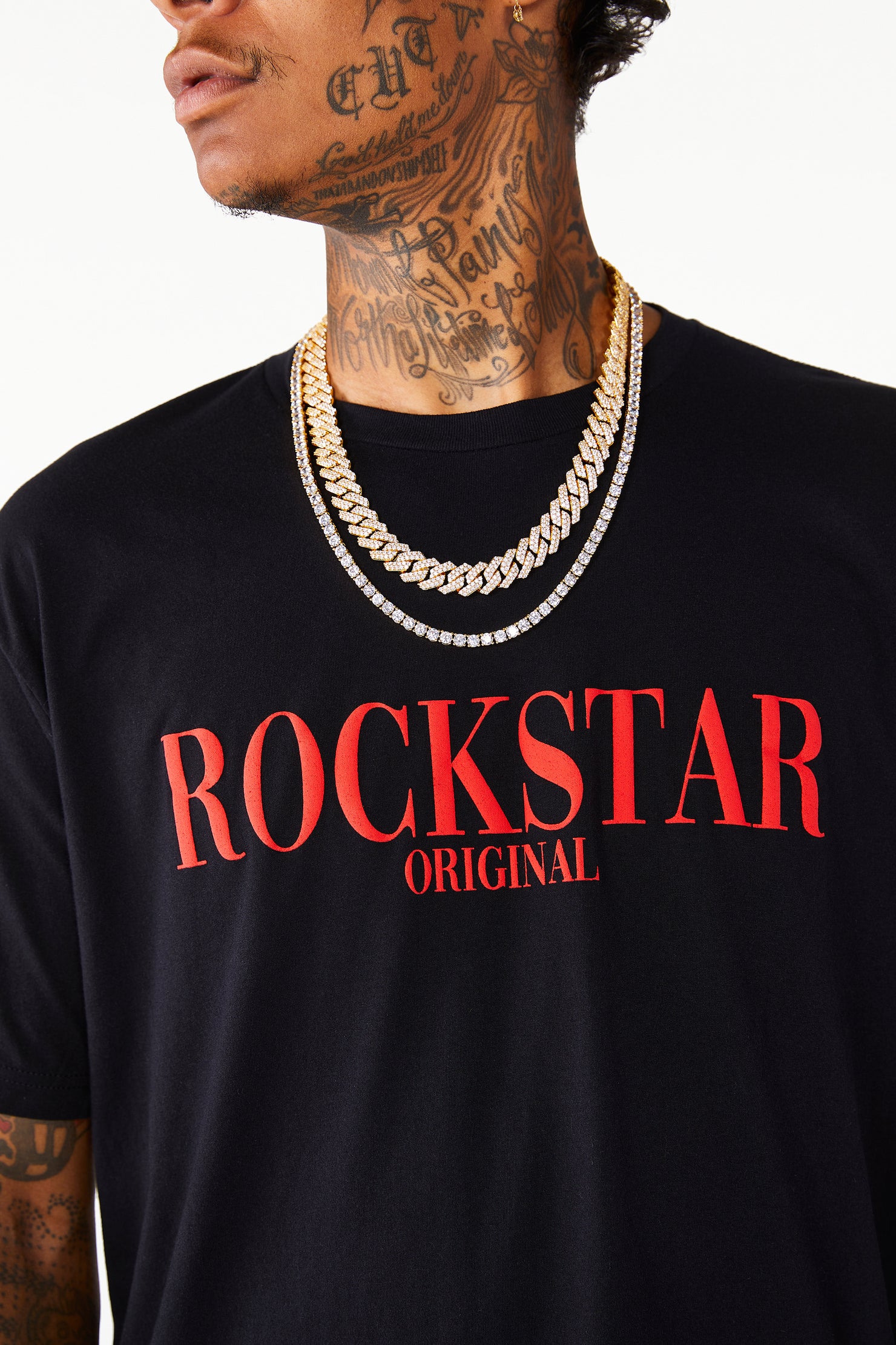 Octavio Printed T-Shirt- Black