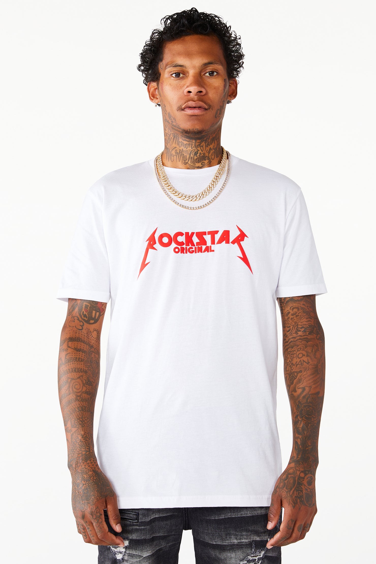 Diogo Printed T-Shirt- White