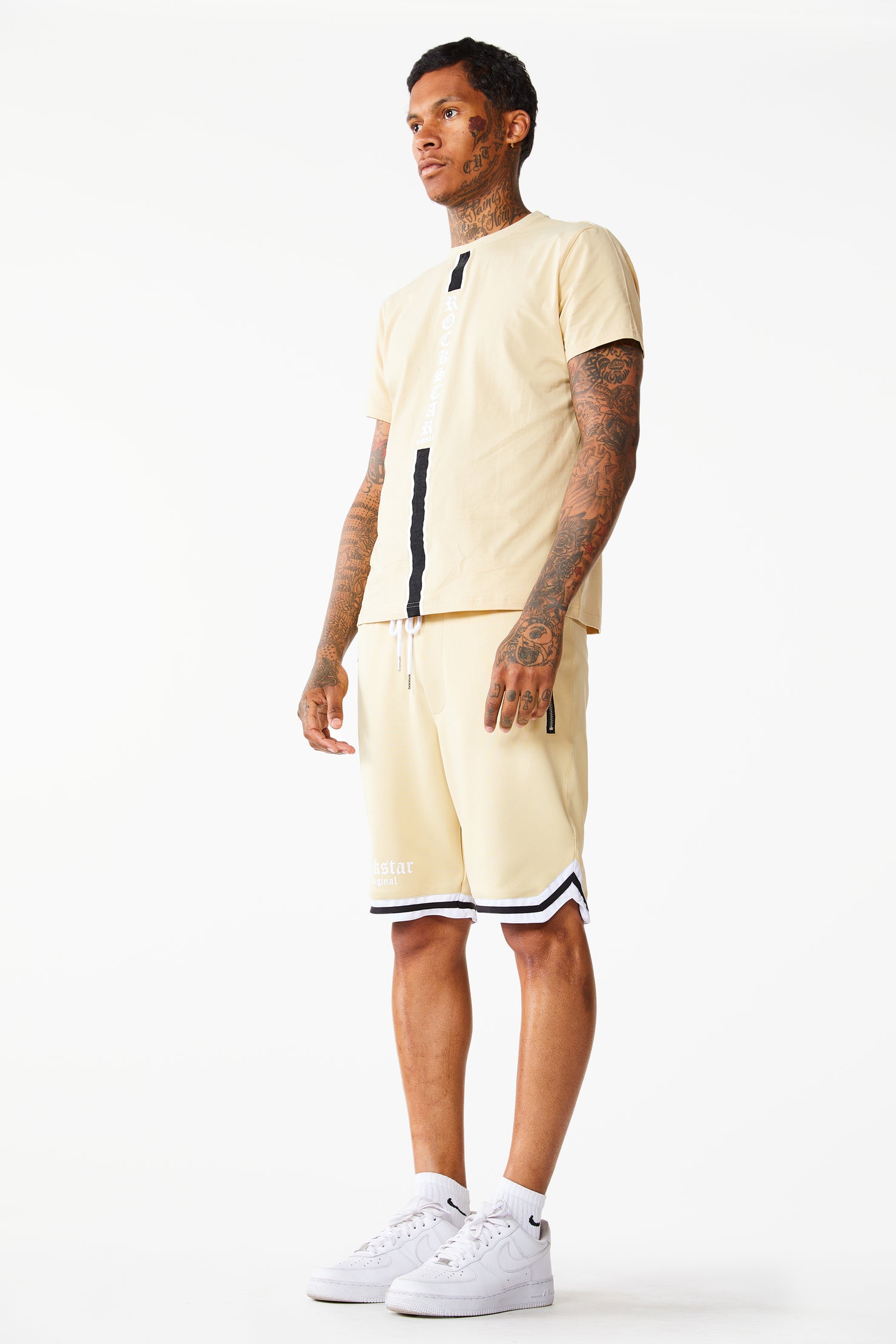 Corey Short Set-Beige