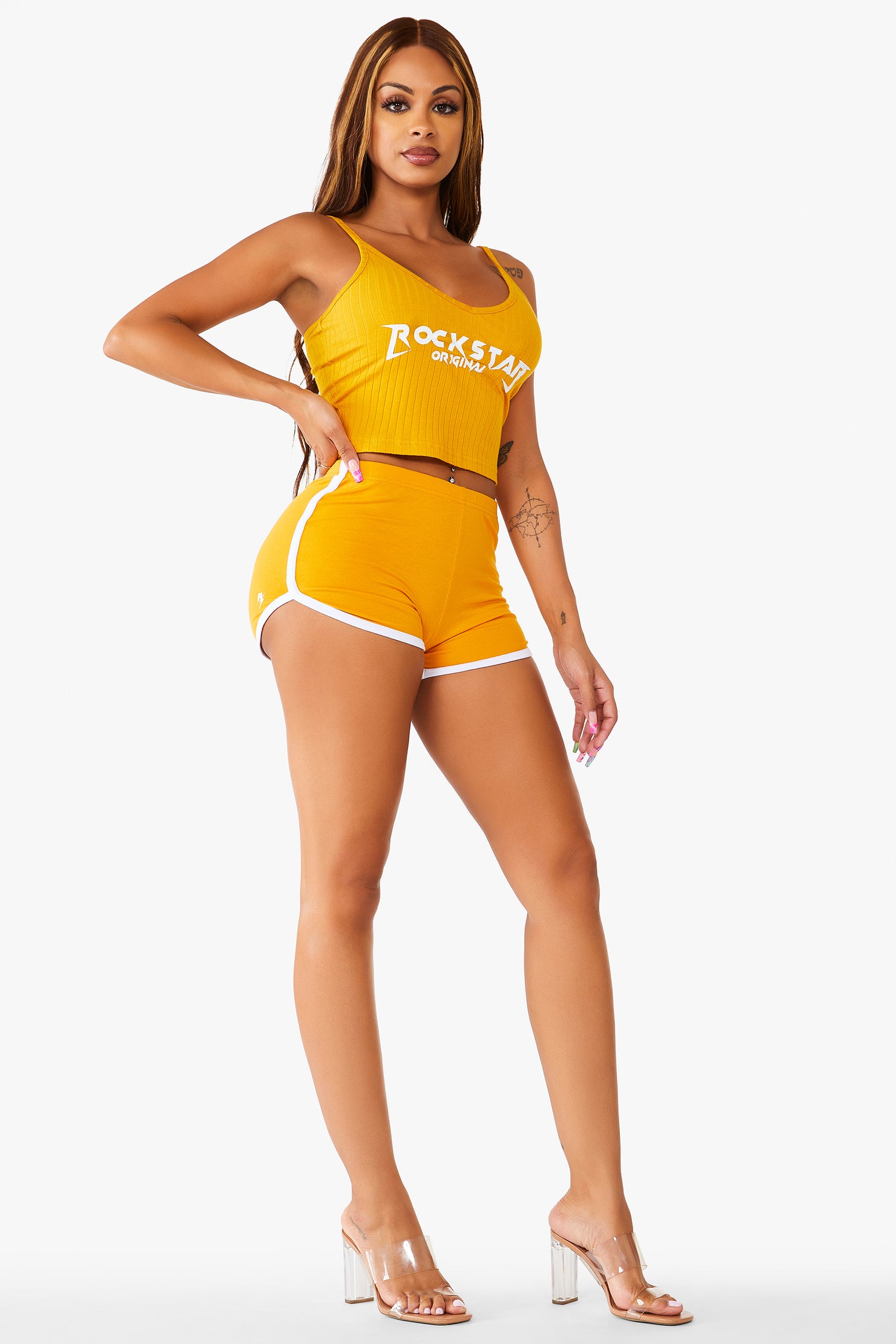 Grace Short Set - Mustard