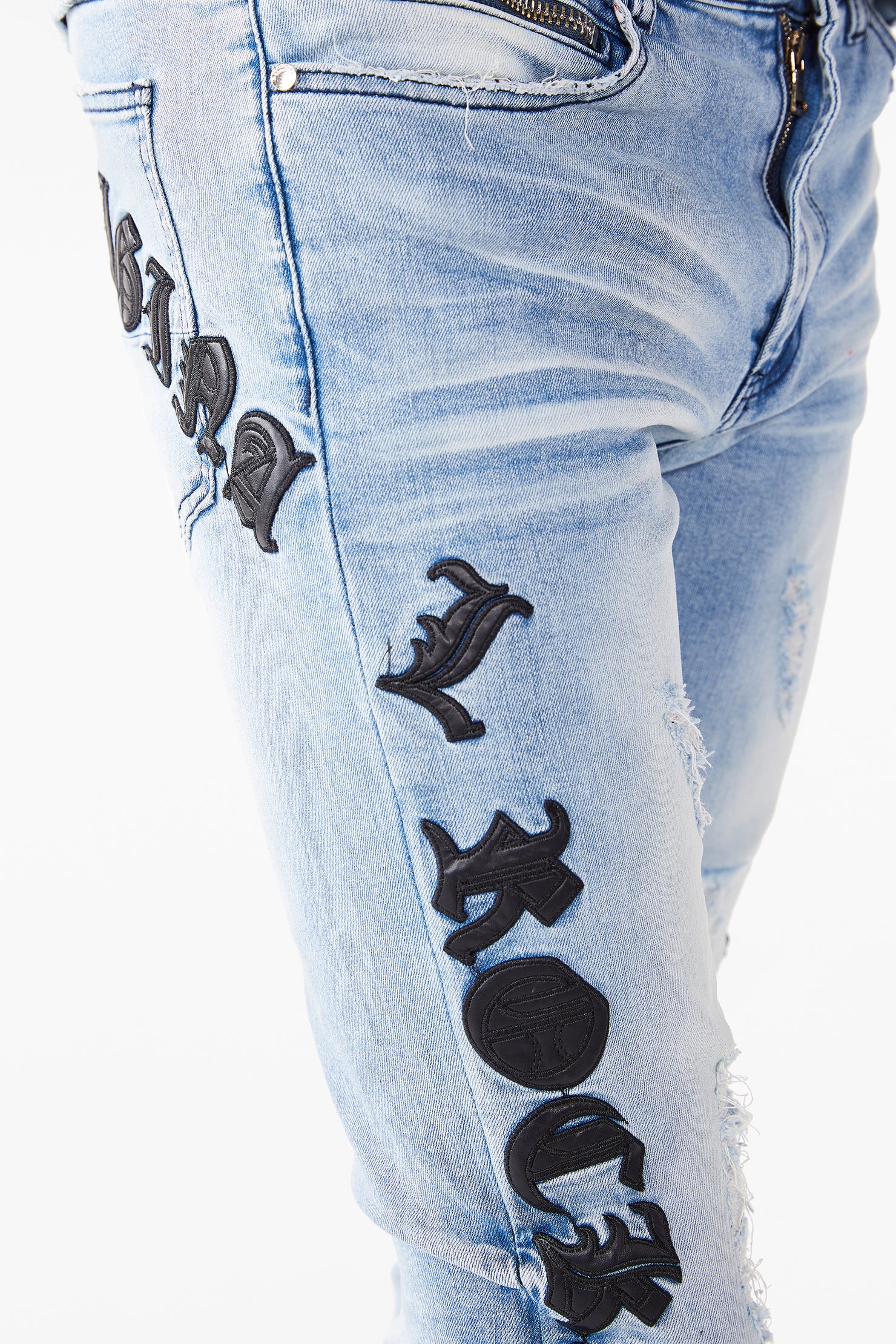 Jones Emroidered Jean- Blue