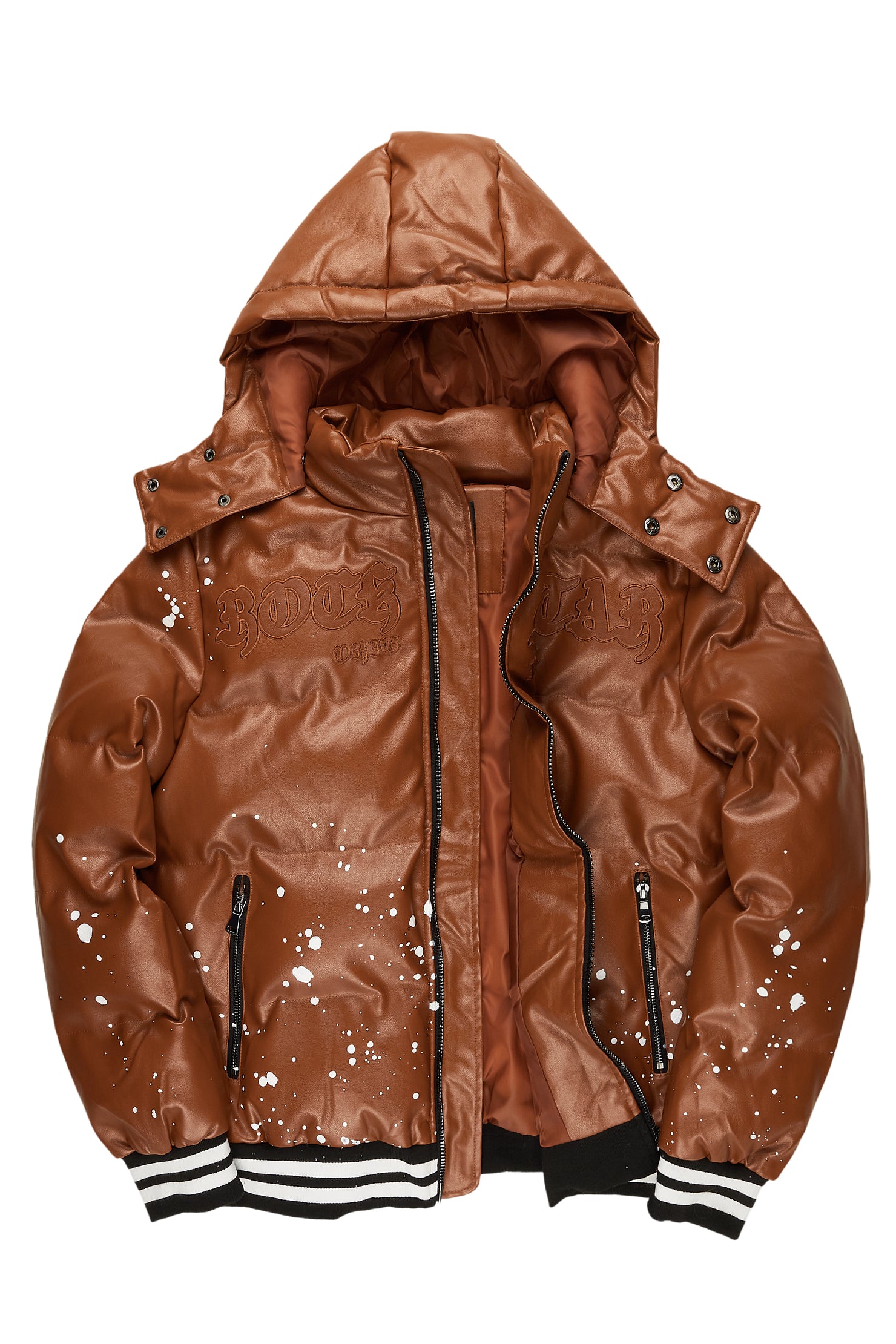 Losing My Mind On A Monday Rust Puffer Jacket