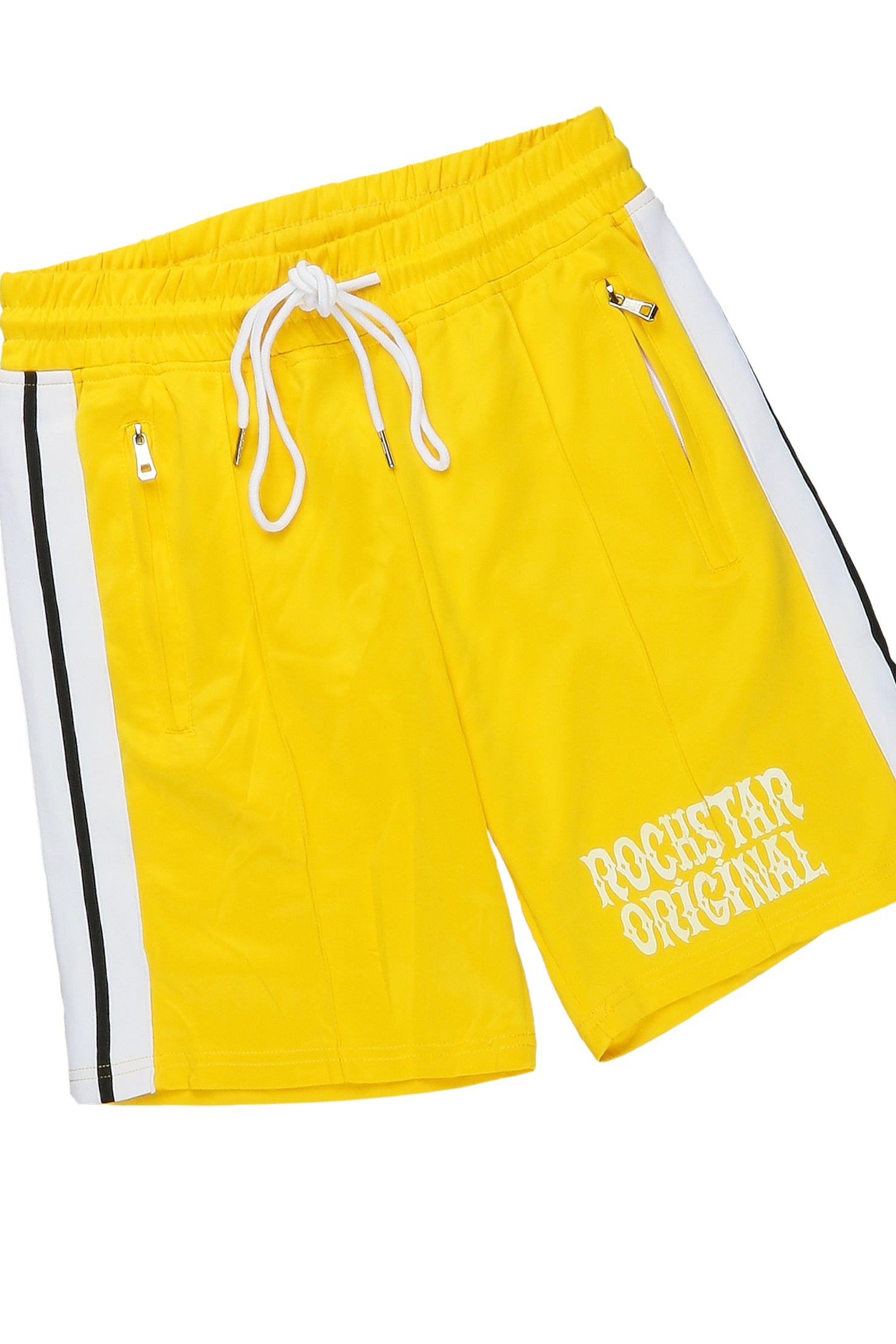 Miguel Yellow/White Graphic Short Set
