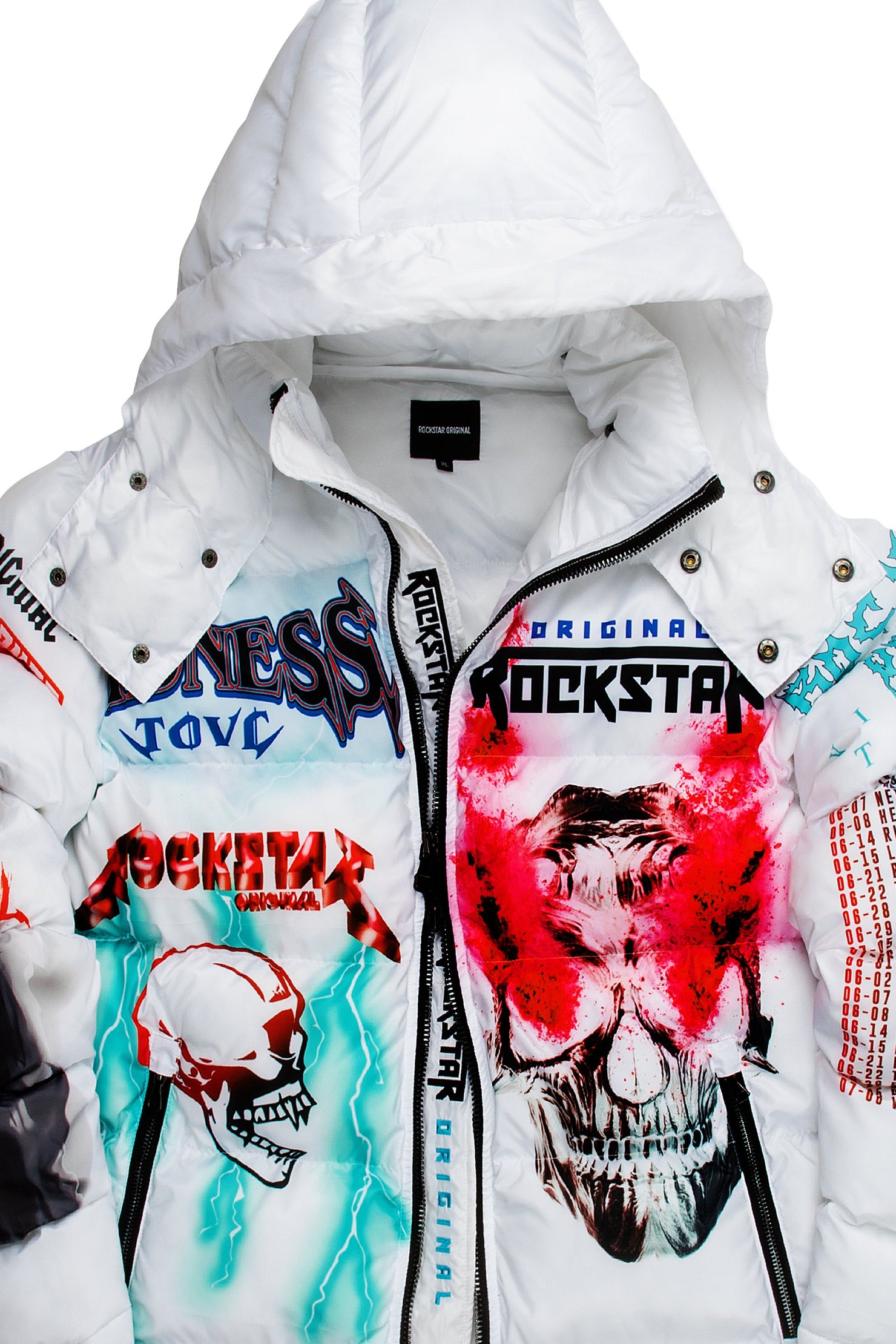 Kids Nash Puffer Jacket-White