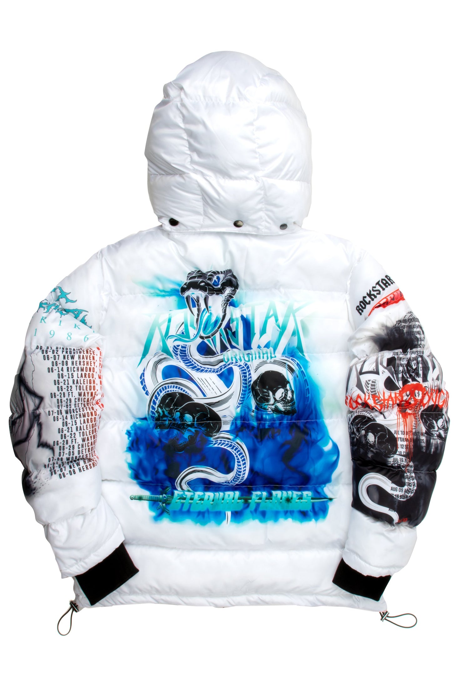 Kids Nash Puffer Jacket-White