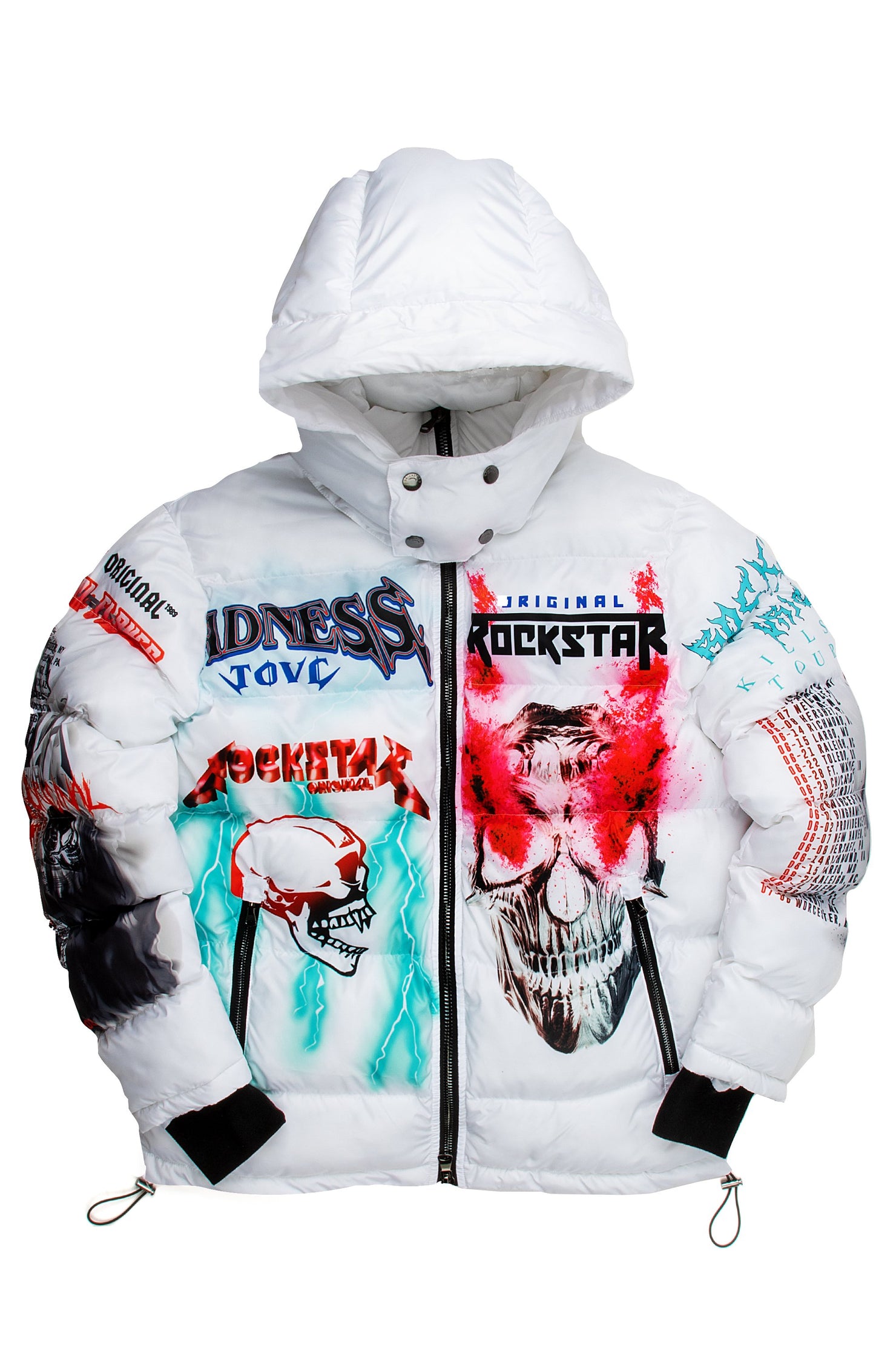 Kids Nash Puffer Jacket-White