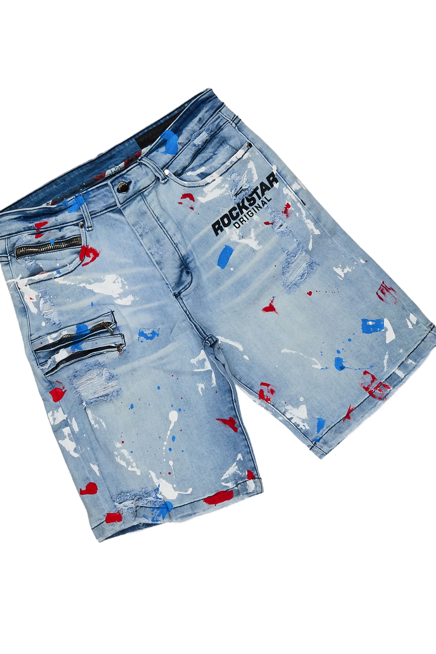 Noa Blue T-Shirt Denim Short Set