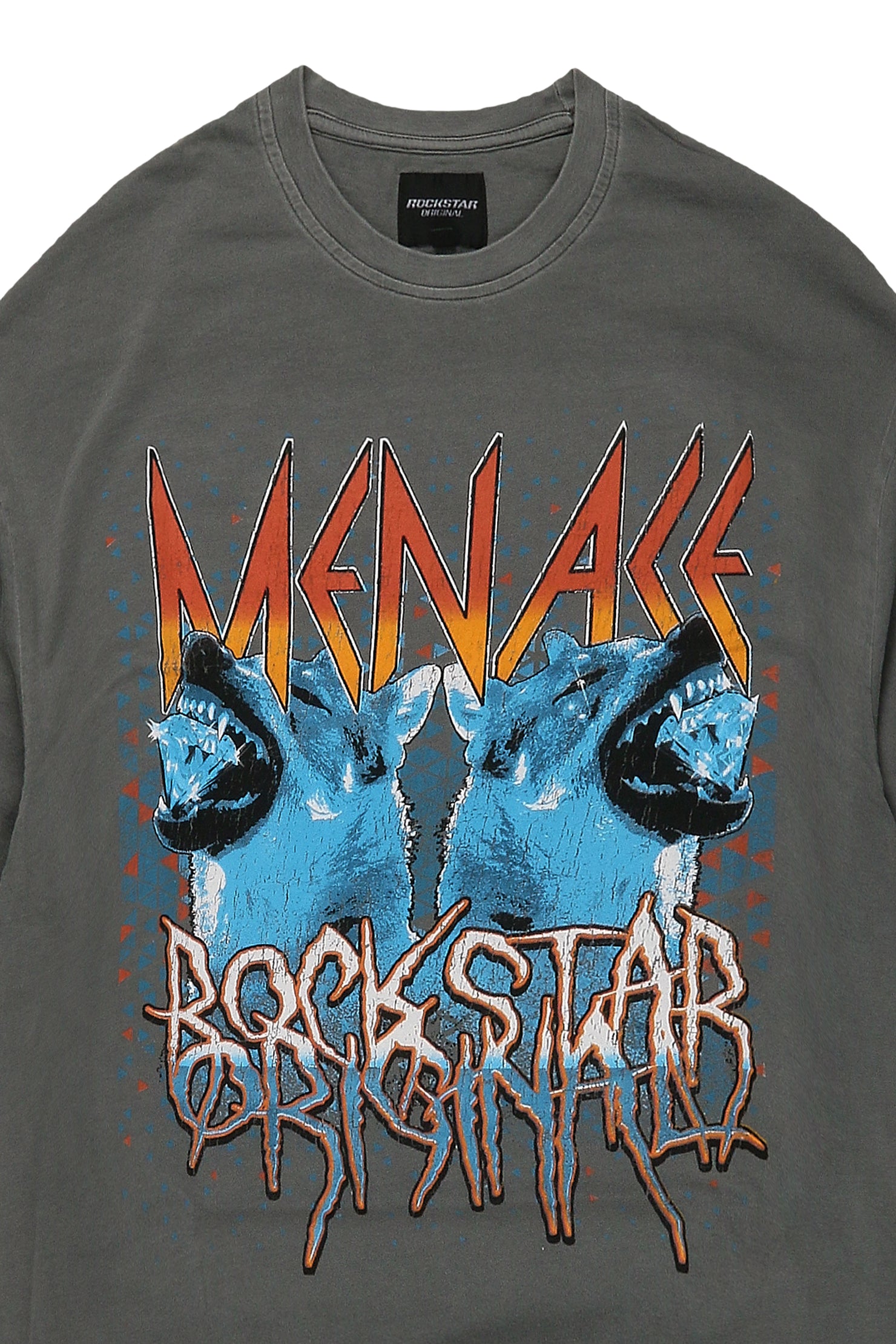 Nophux Vintage Grey Graphic T-Shirt