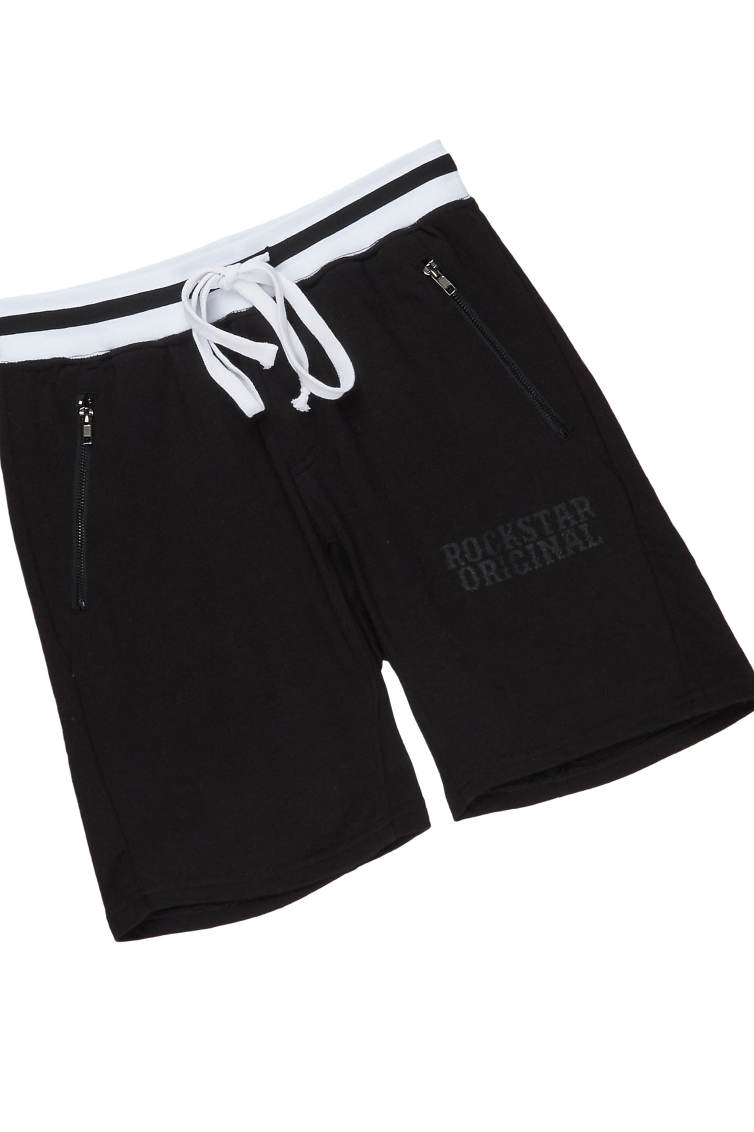 Osman Black Graphic T-Shirt Short Set